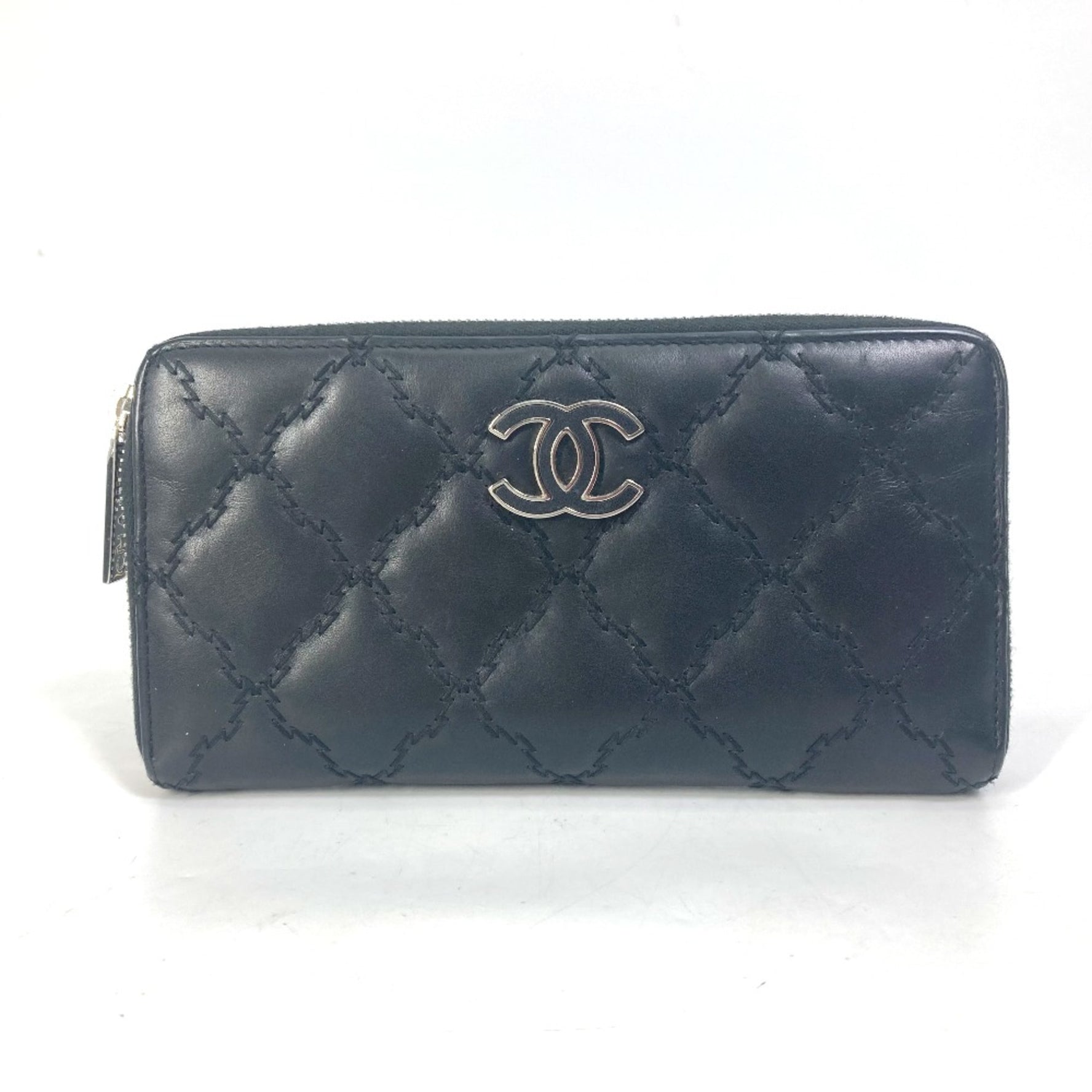 Chanel CC Mark CC Zip Around Long Wallet