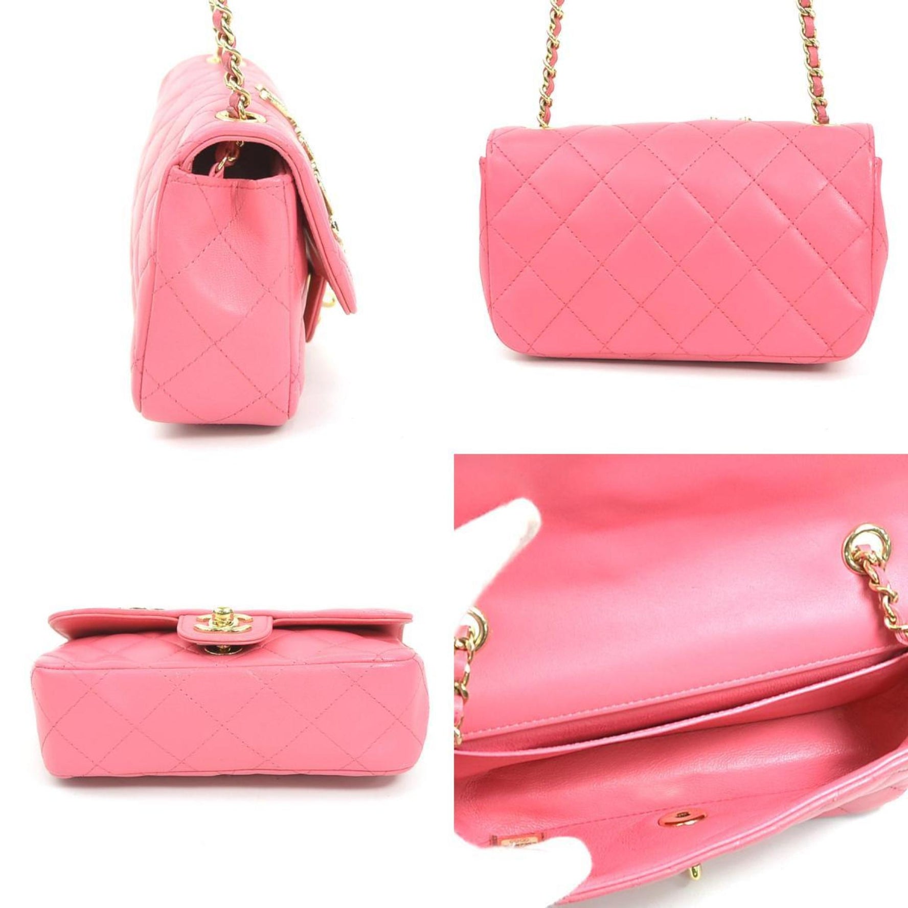 CHANEL Matelasse Shoulder Bag in Leather, Metal, and Gold
