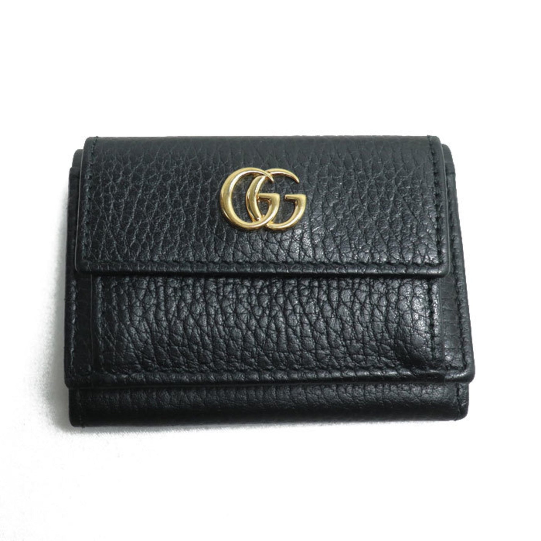 GUCCI Petit Marmont Leather Wallet Tri-fold
