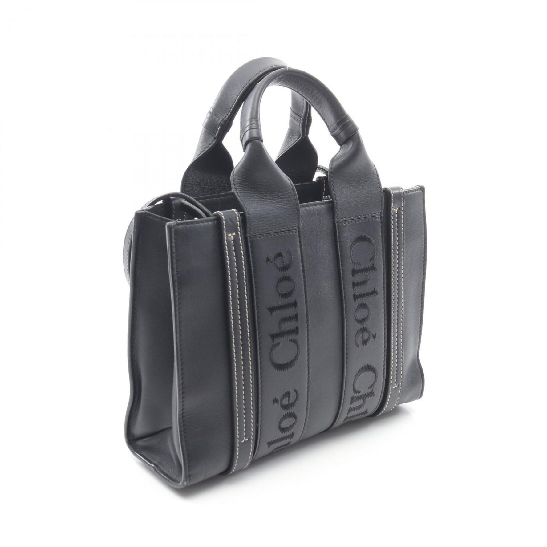 Chloé Chloe WOODY Small Tote Bag, Leather