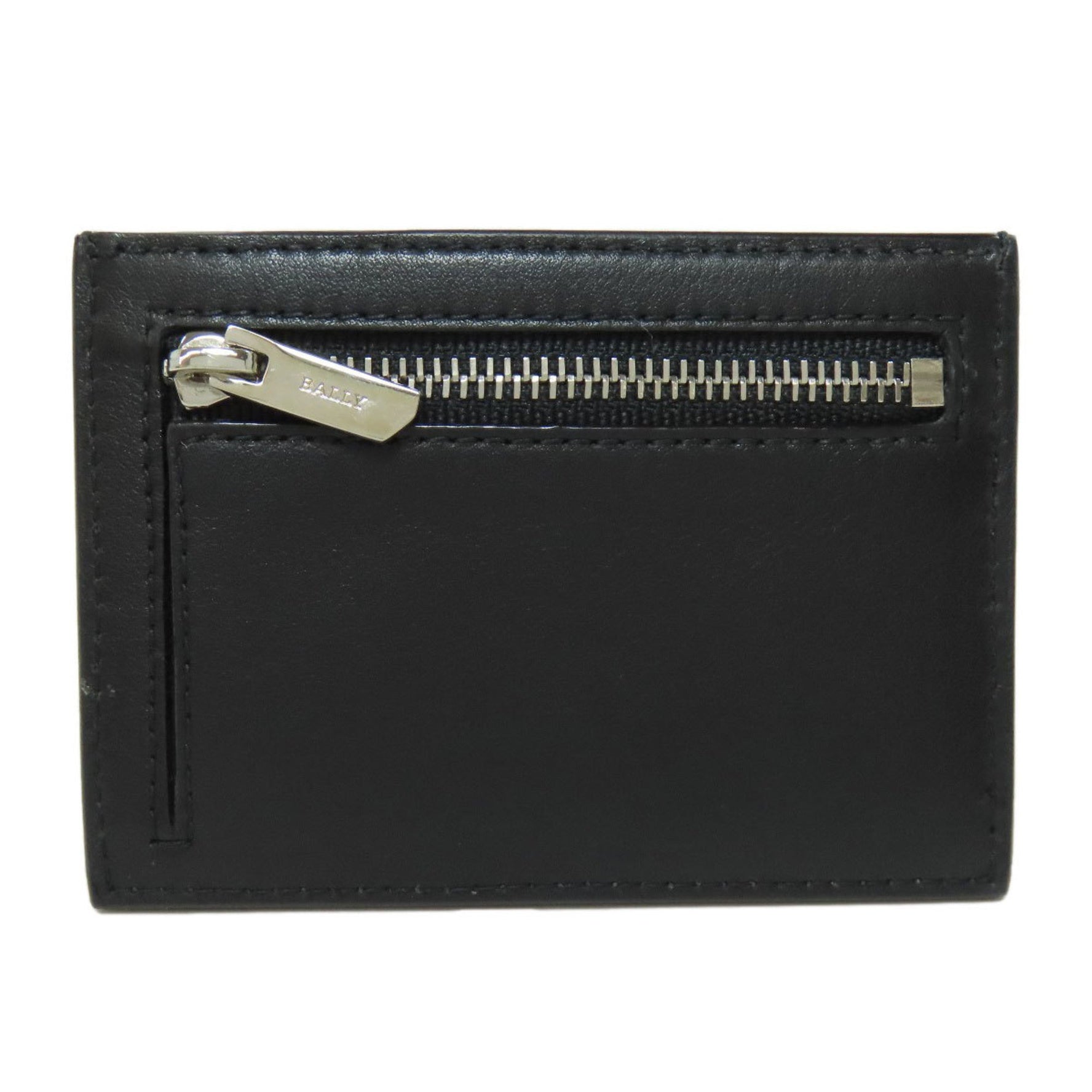 BALLY Business Card Holder/Card Case Leather
