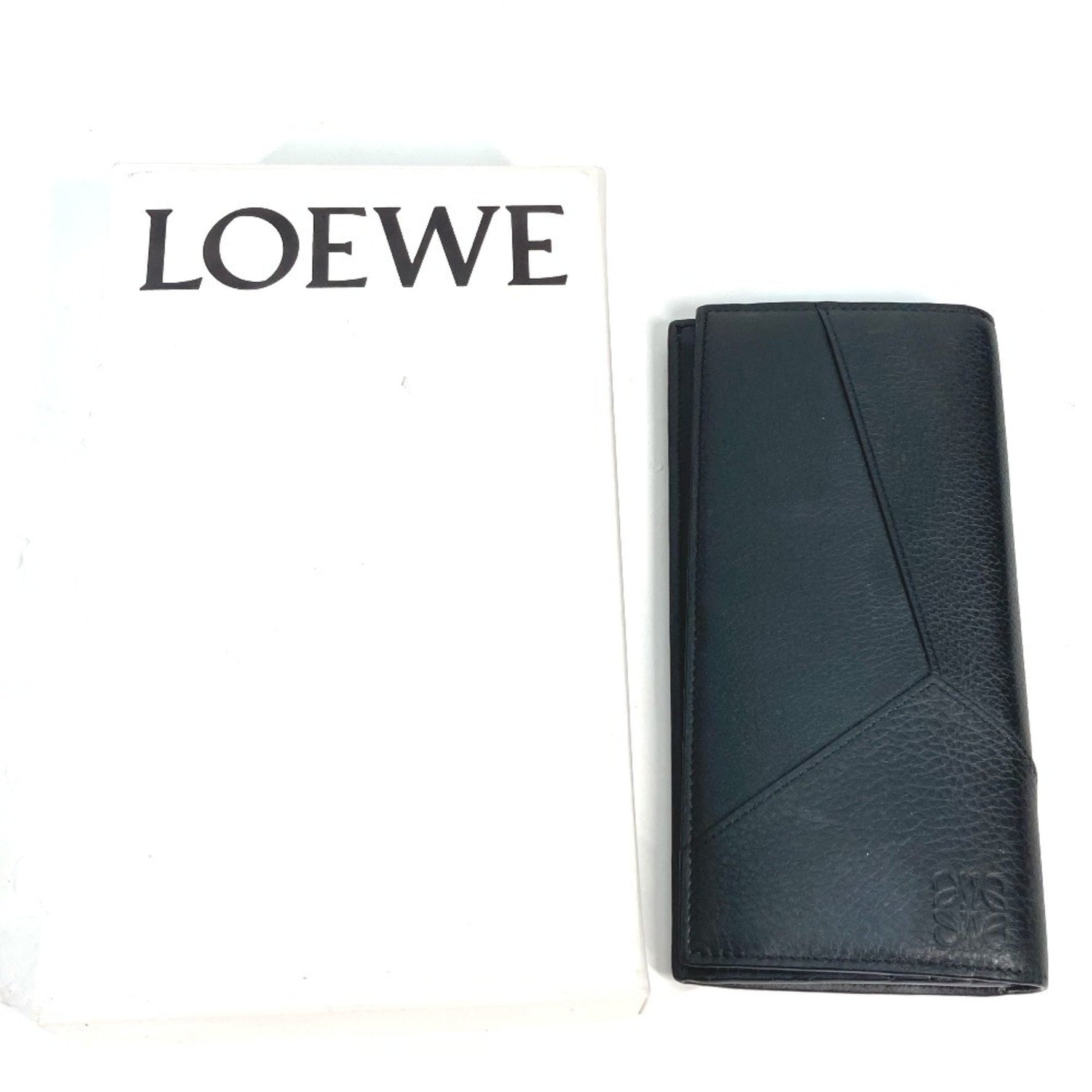 LOEWE Puzzle Bifold Long Wallet Leather Men's