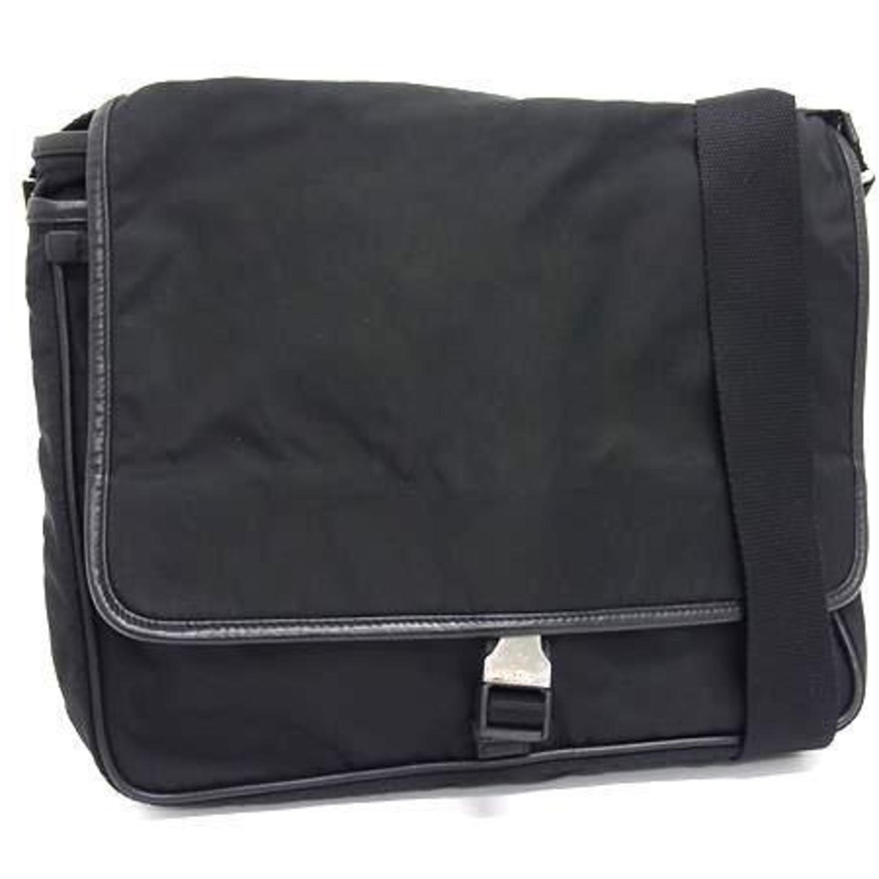 PRADA Triangle Shoulder Bag Tessuto Nylon Men's Mark White Tag