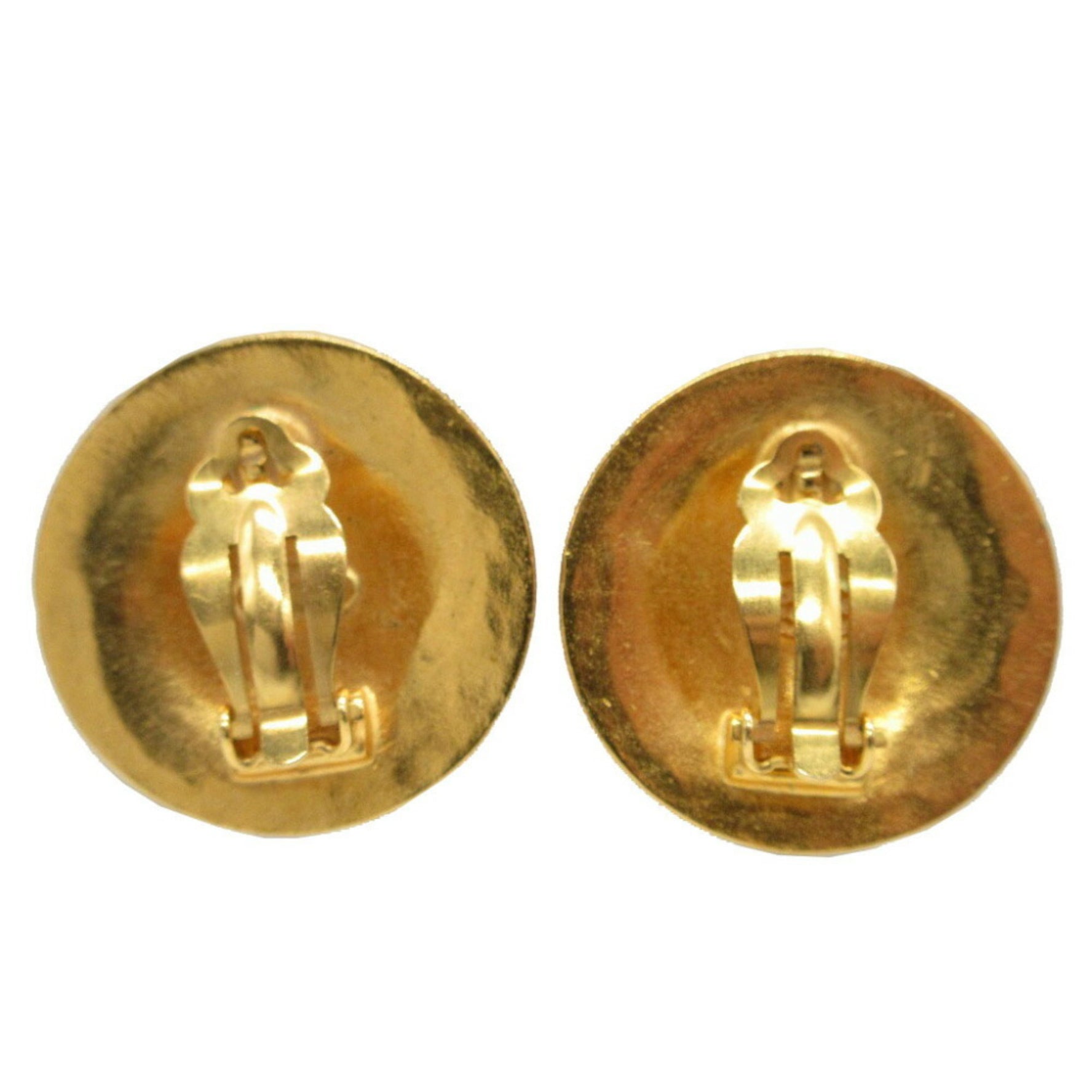 CHANEL Cocomark Lava Metal Earrings