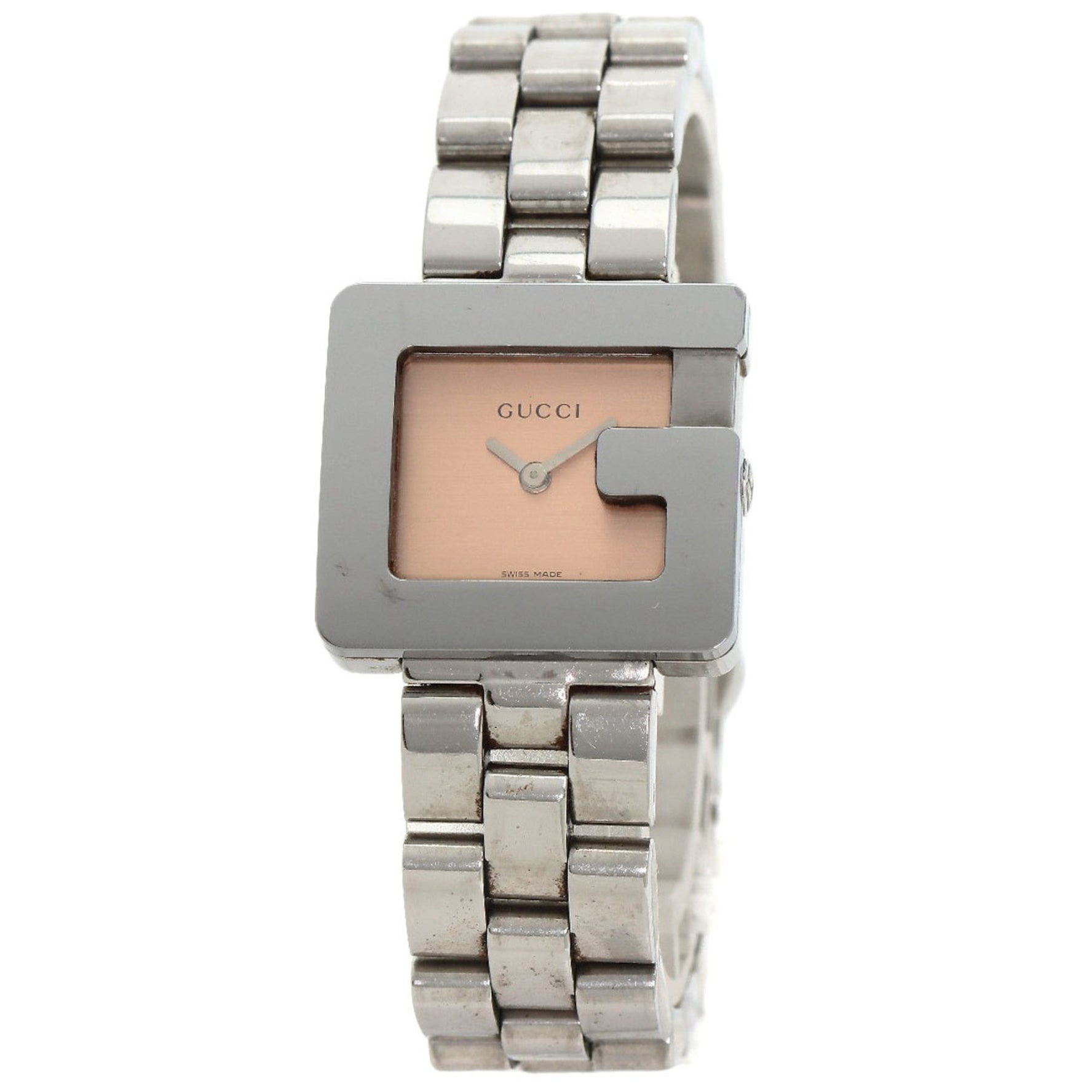 Gucci G Square Watch Stainless Steel SS Ladies