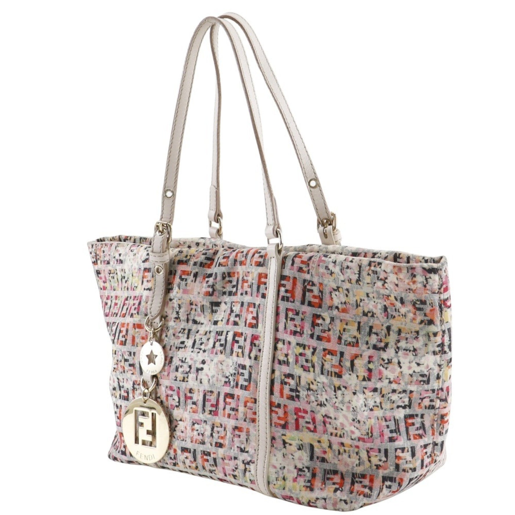 Fendi Zucchino Tote Bag Canvas