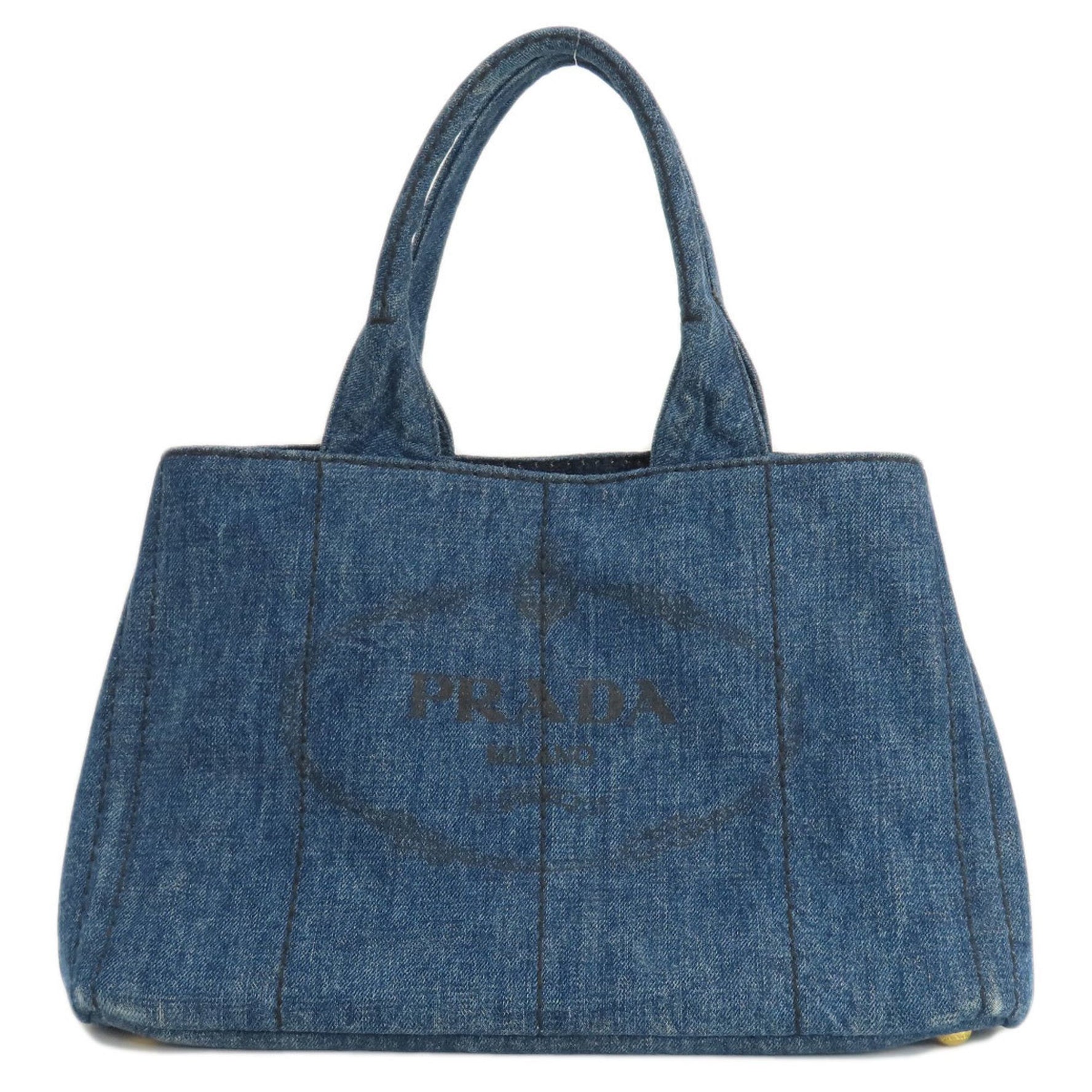 Prada Canapa Tote Bag Denim