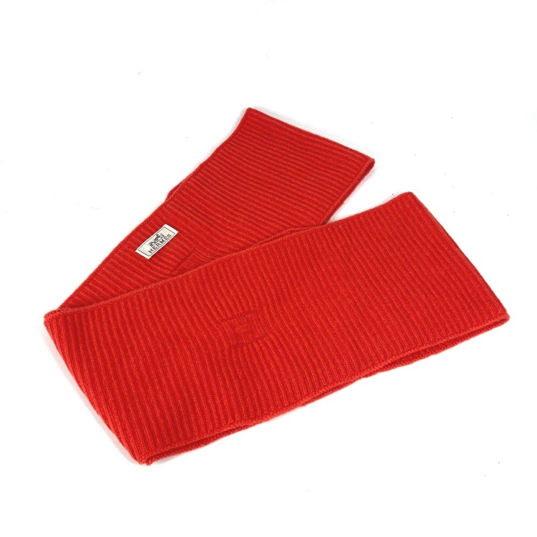 HERMES H Snood Scarf Wool Men's