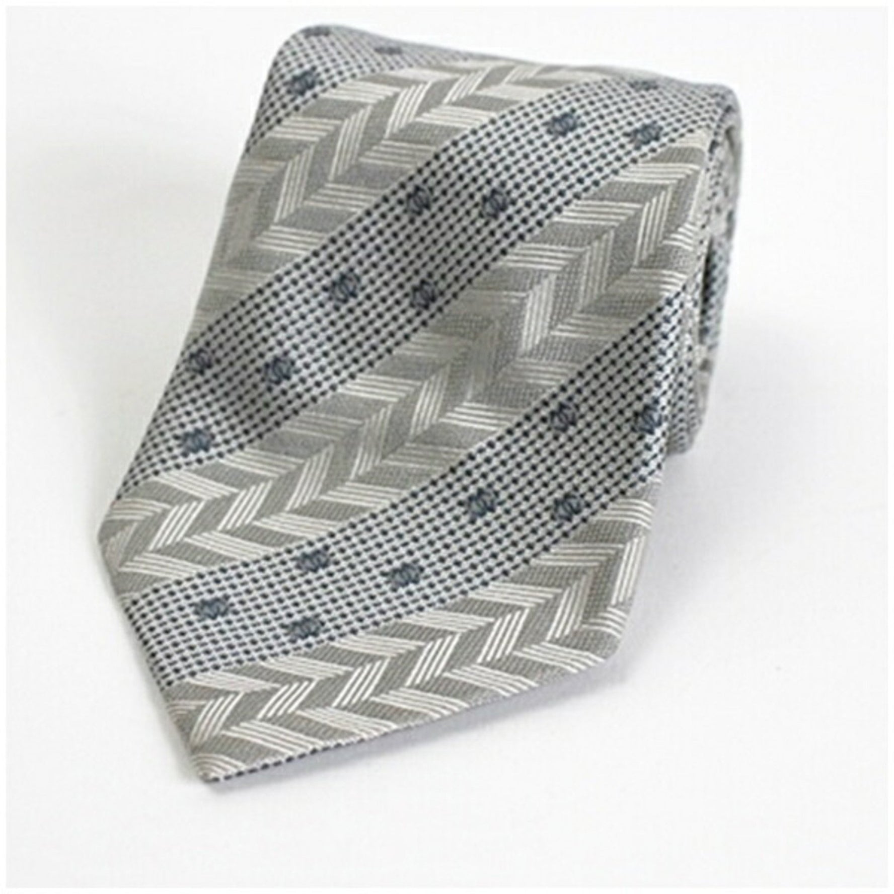CHANEL Silk Tie Stripe