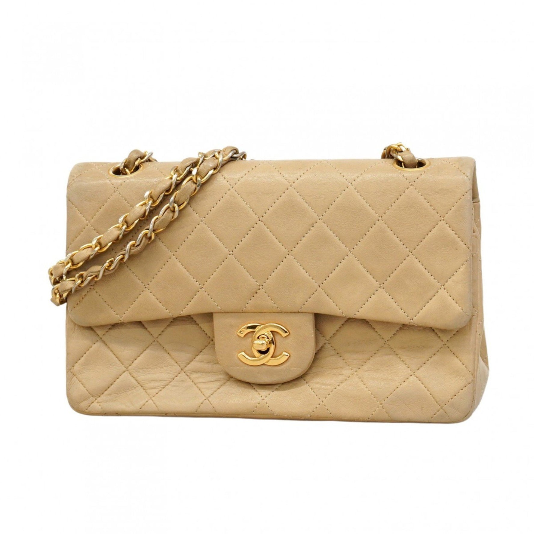 Chanel Matelasse Shoulder Bag with Double Flap and Chain, Lambskin