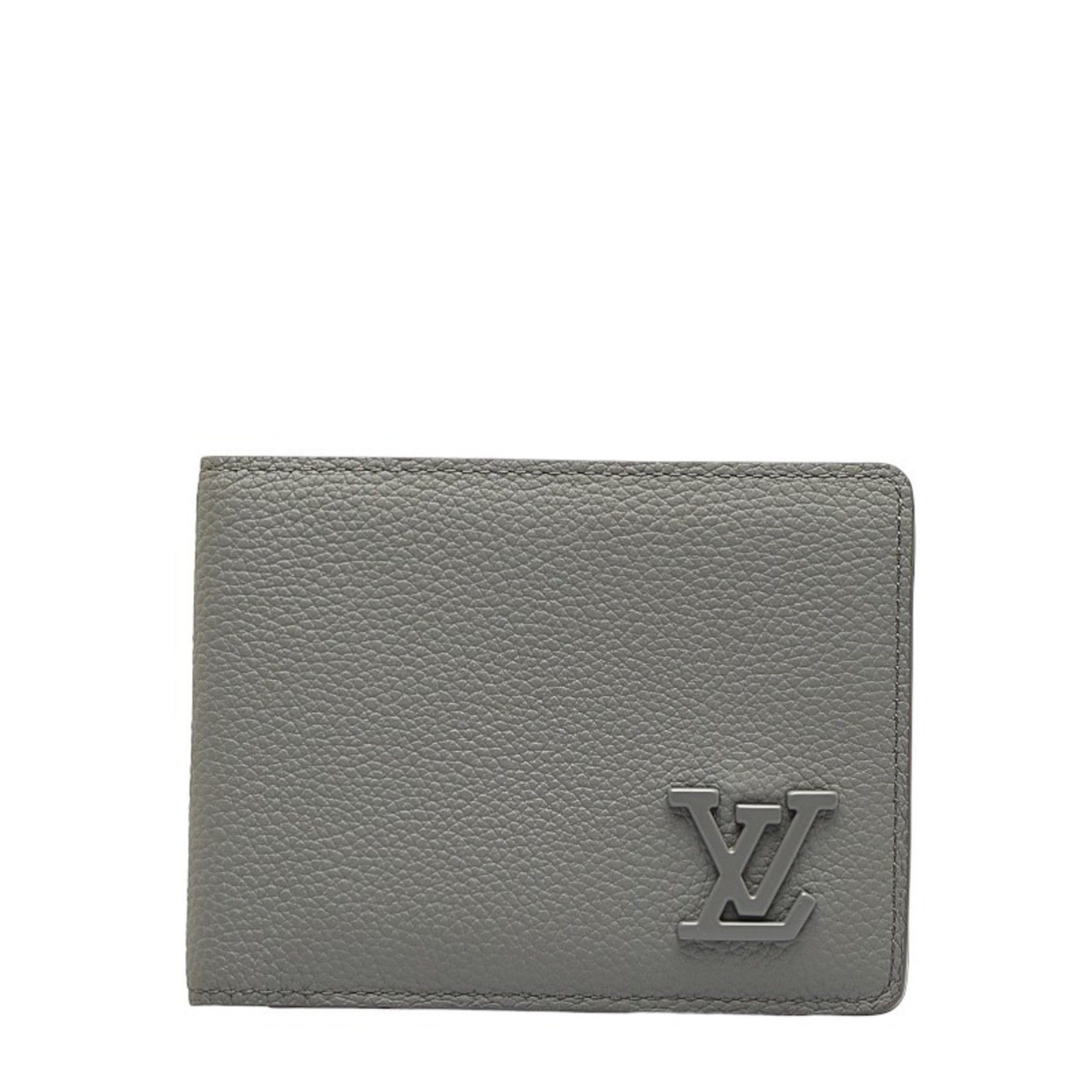 Louis Vuitton Aerogram Portefeuille Multiple Card Case Bi-fold Wallet Grey Leather