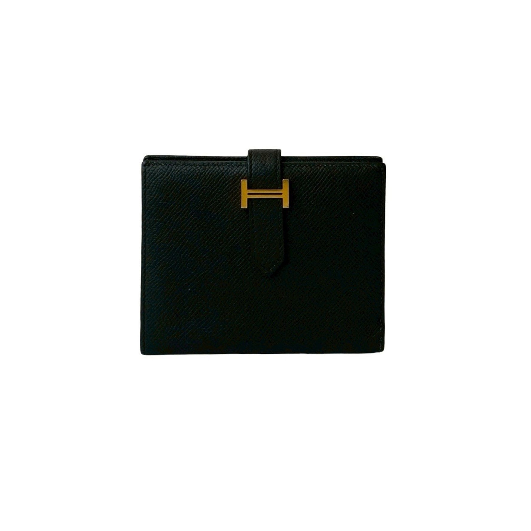 Y Stamp HERMES Bearn Compact Epsom Leather Bi-fold Wallet Mini
