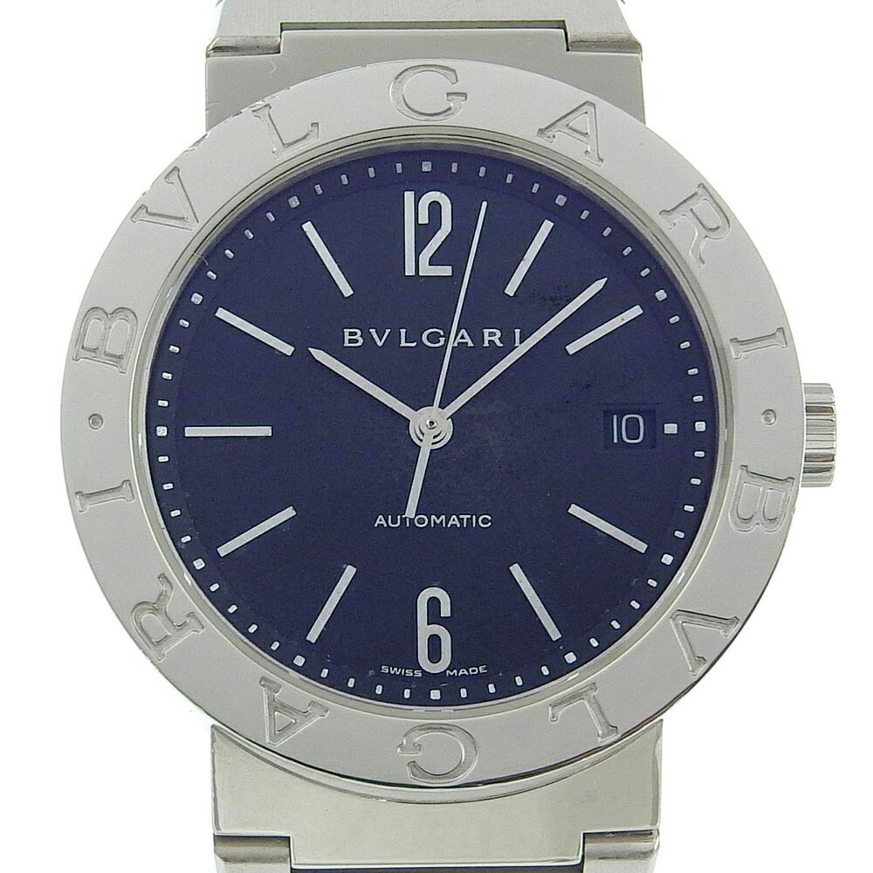 BVLGARI Bulgari Watch Stainless Steel Automatic Black Dial