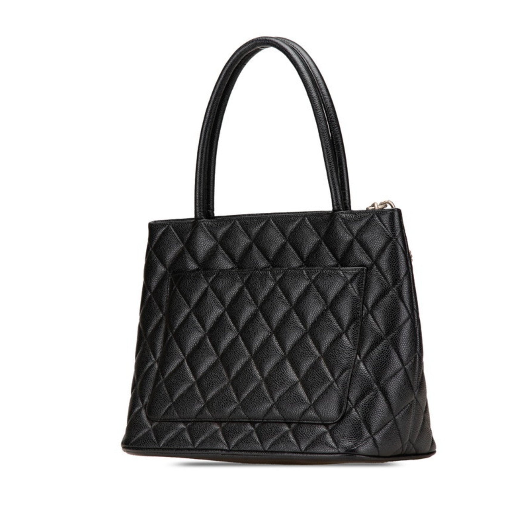 CHANEL Coco Mark Matelasse Reissue Tote Bag in Caviar Skin