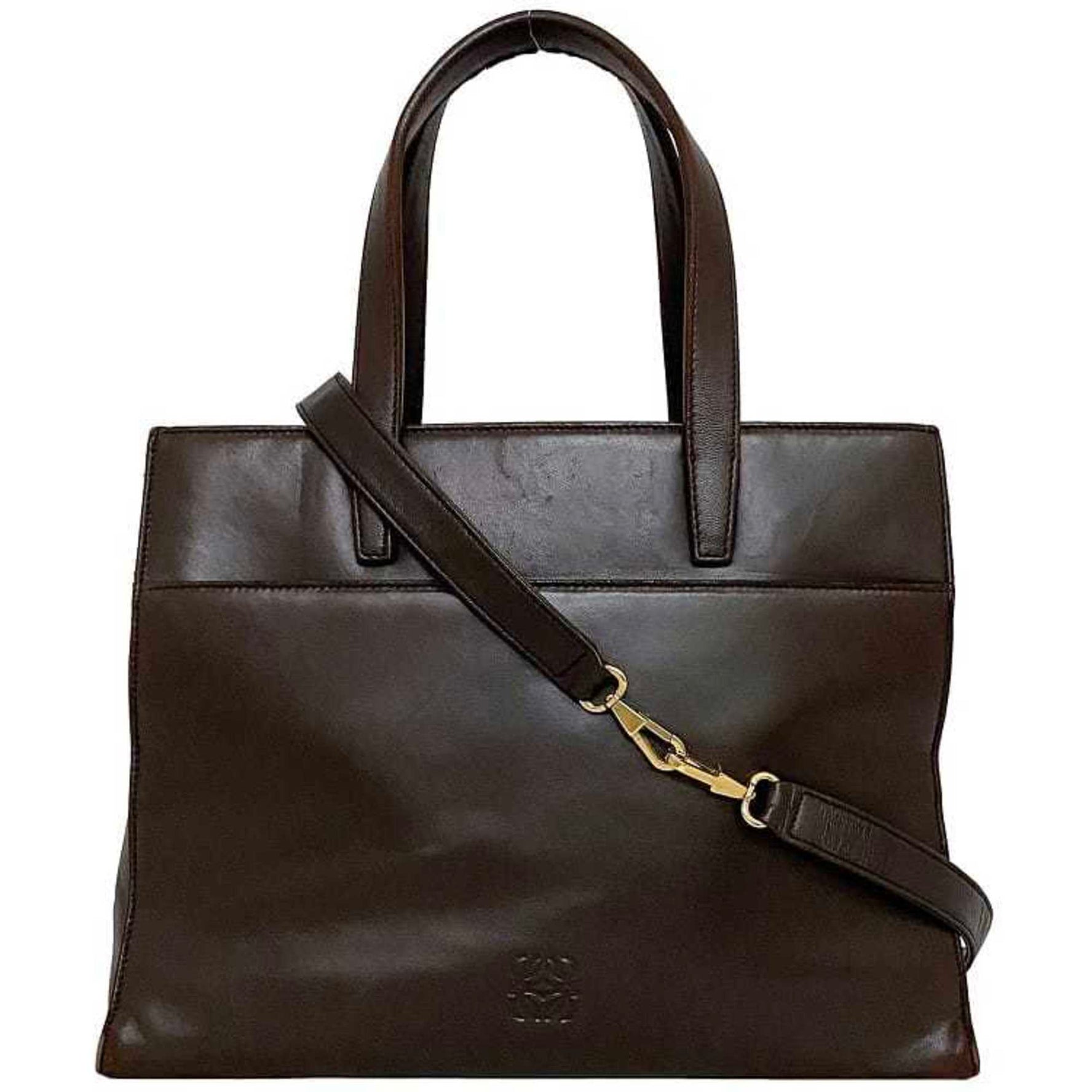 LOEWE bag anagram handbag nappa leather tote shoulder ladies