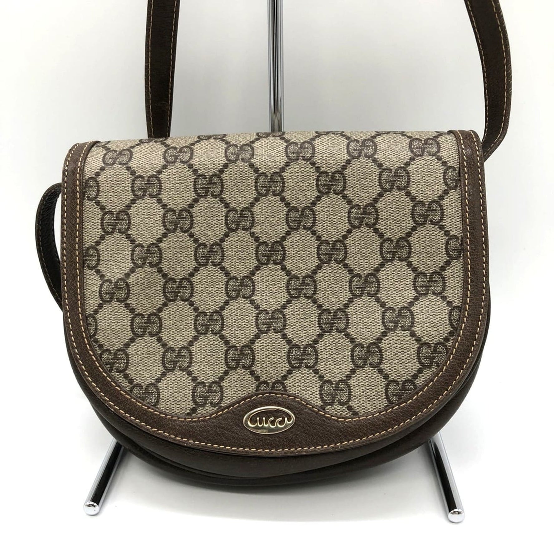 GUCCI Old 001 261 Shoulder Bag GG Supreme Leather and Men's