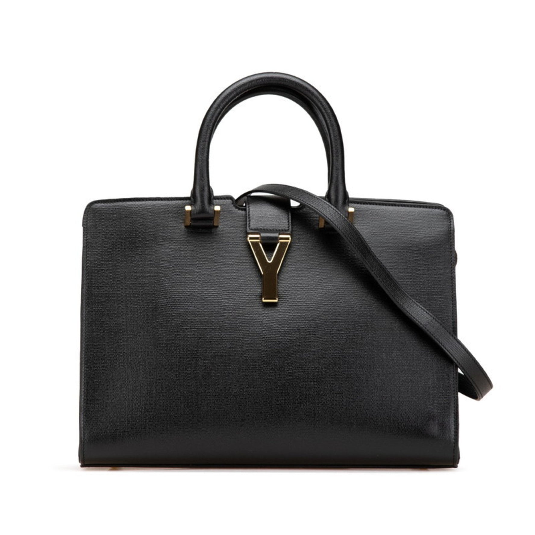 Saint Laurent Cabas Y-Line Handbag/Shoulder Bag, Leather