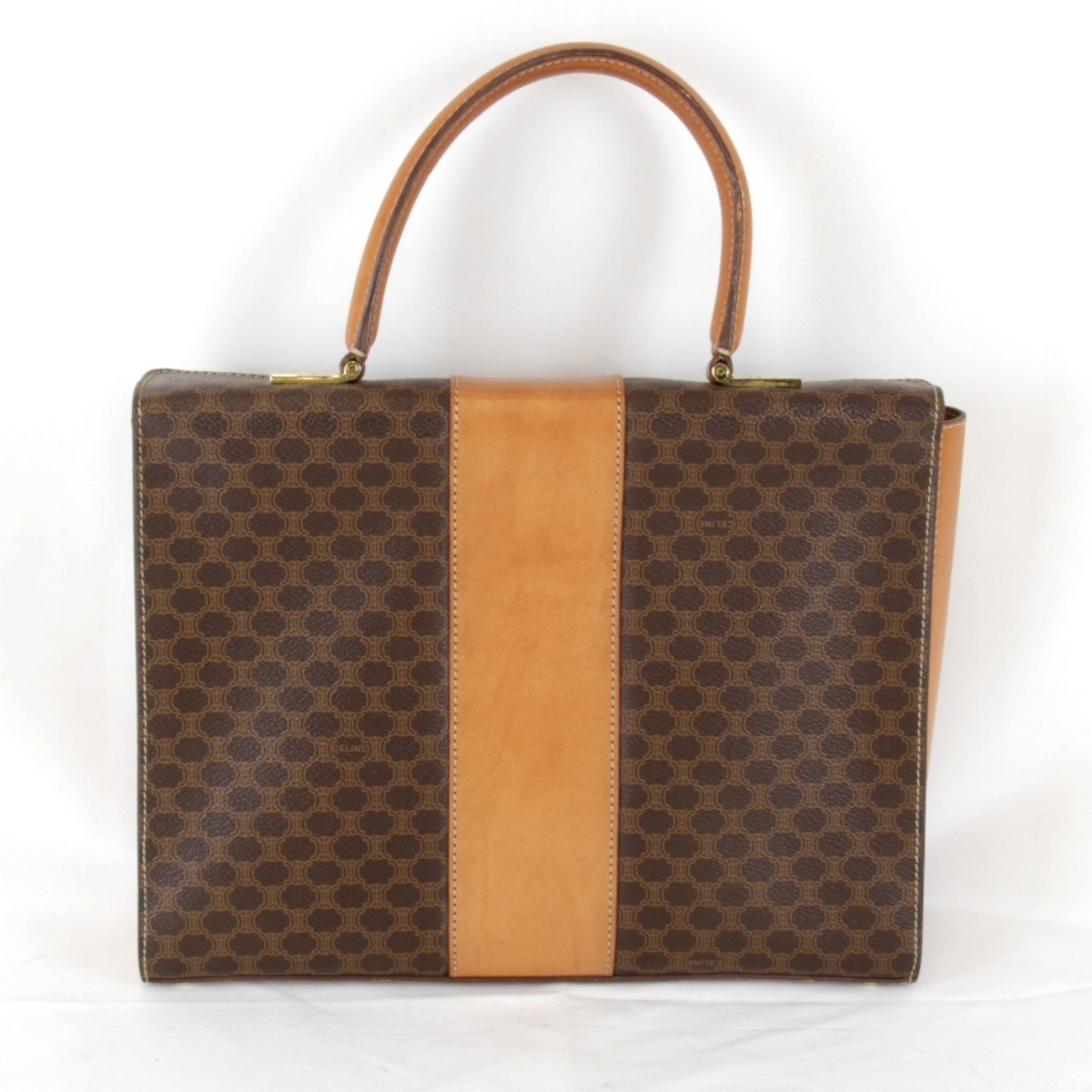 CELINE Macadam handbag leather