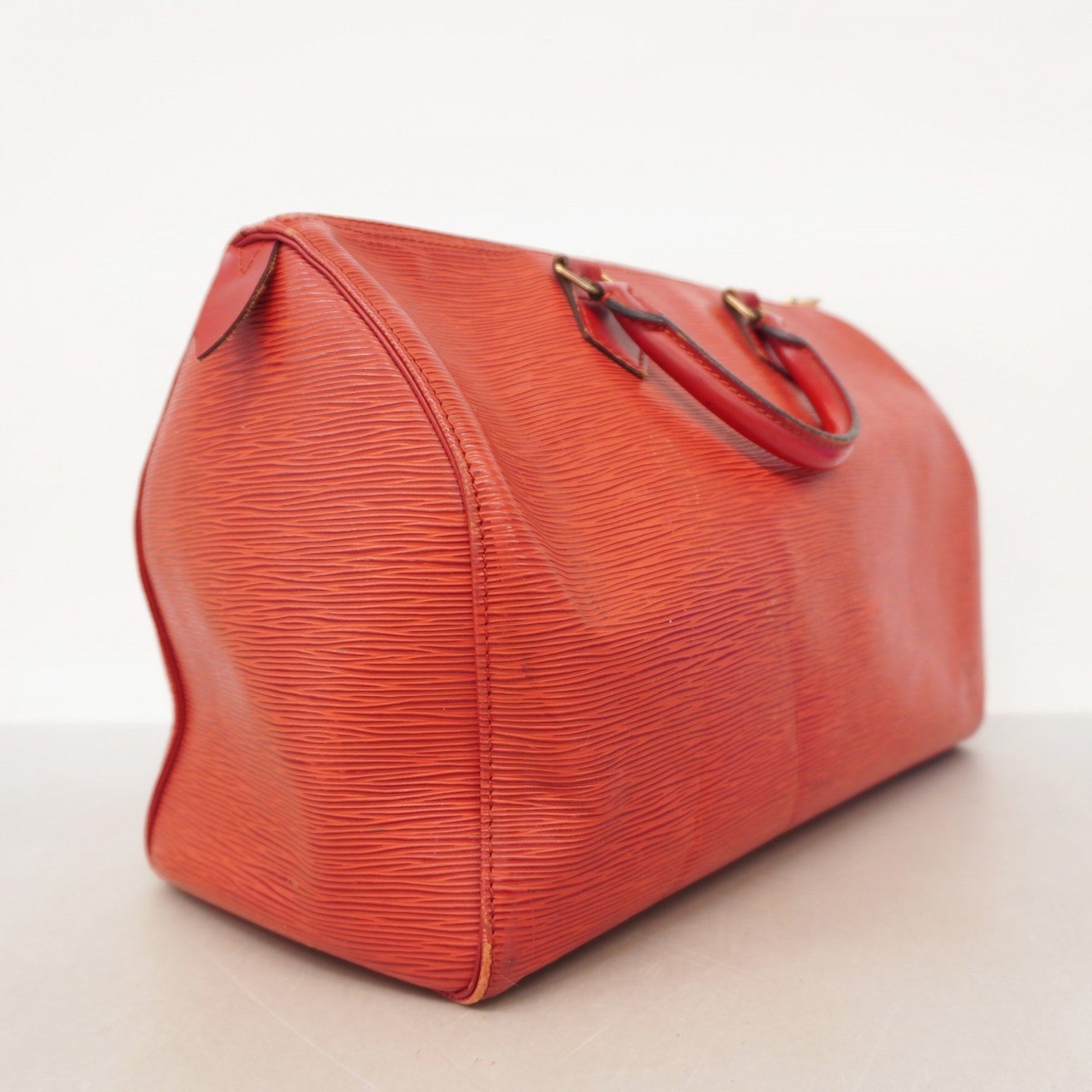 Louis Vuitton Epi Speedy 35 Handbag Castilian Red