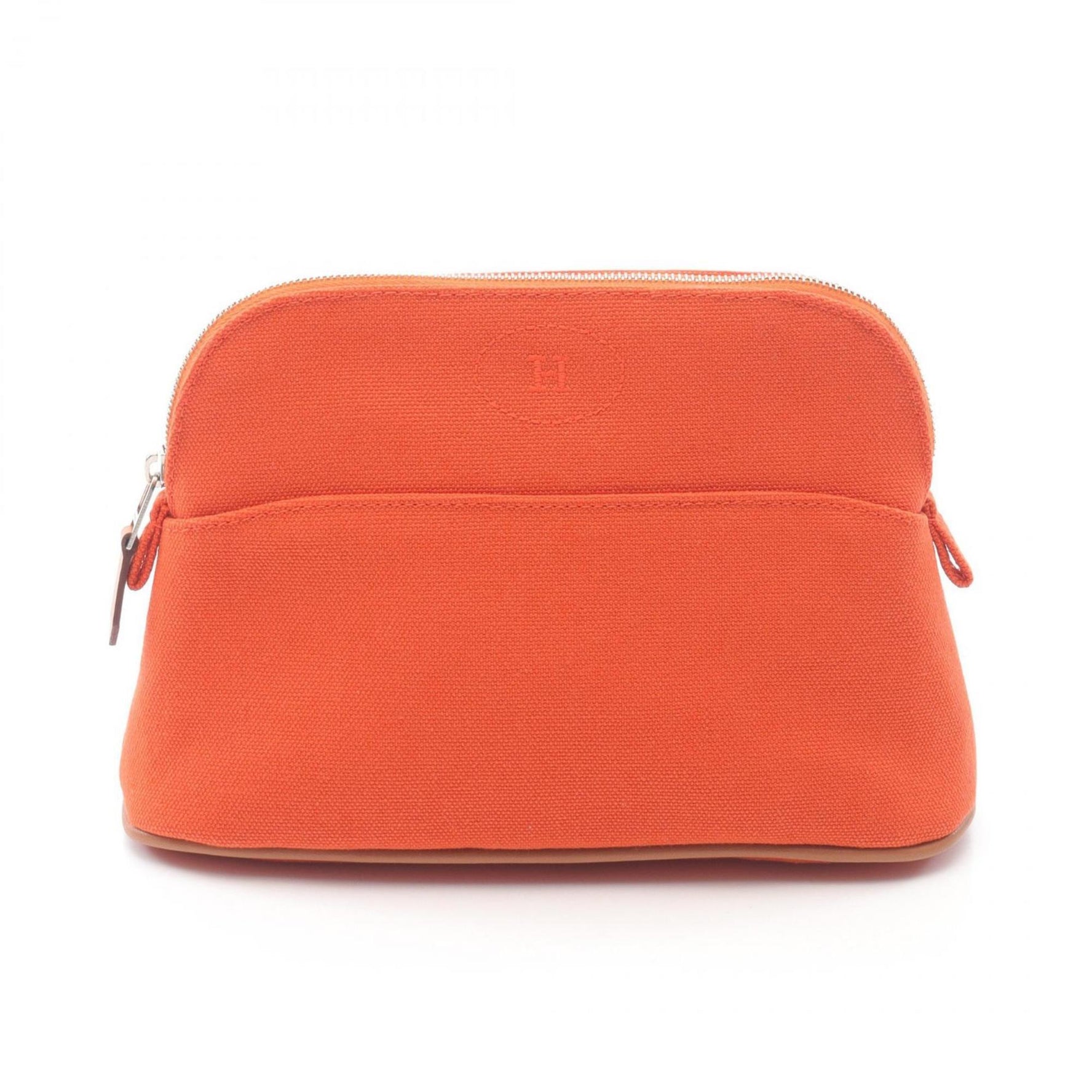 Hermes Hermès Bolide Pouch 20 Bag Canvas Leather Orange/Brown/Orange