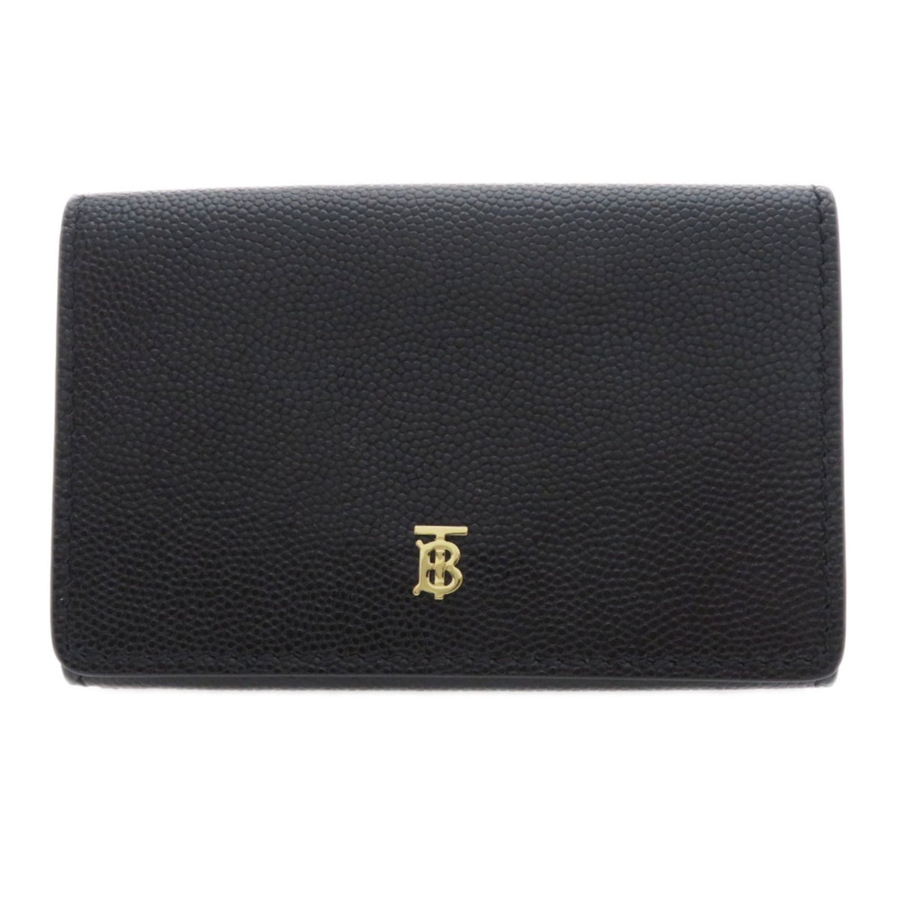 Burberry metal fittings tri-fold bi-fold wallet calfskin