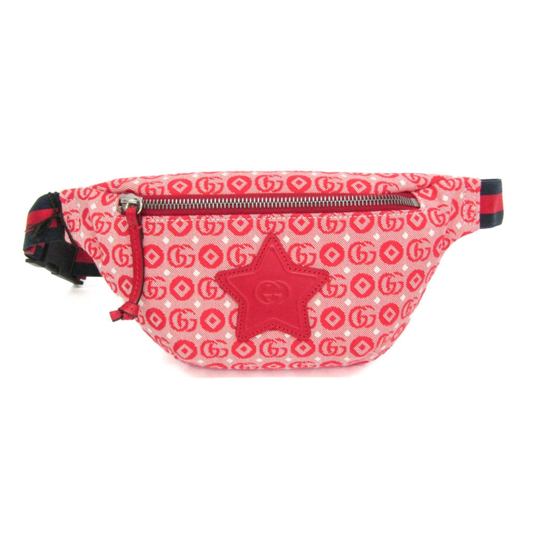 Gucci Interlocking G Childrens Belt Bag Girls,Boys Canvas Fanny Pack Red Color