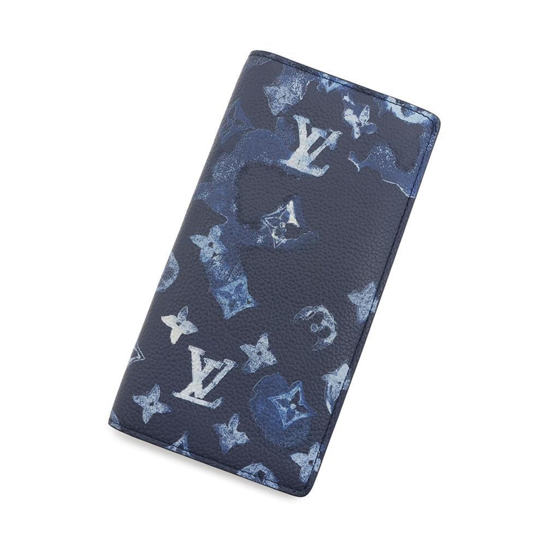Louis Vuitton Long Wallet Monogram Watercolor Portefeuille Brazza NM