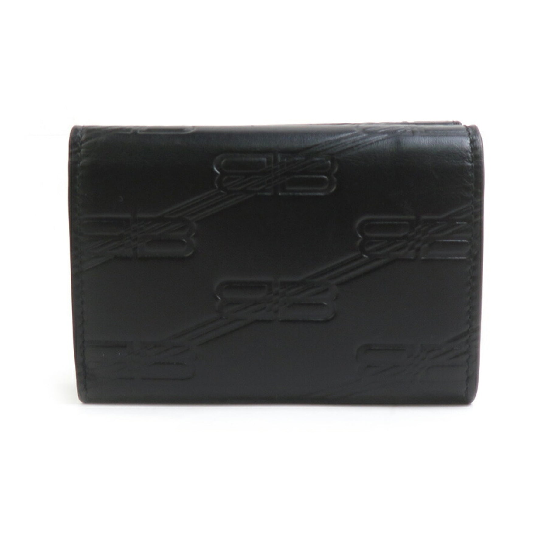 BALENCIAGA Tri-fold Wallet Leather Men's