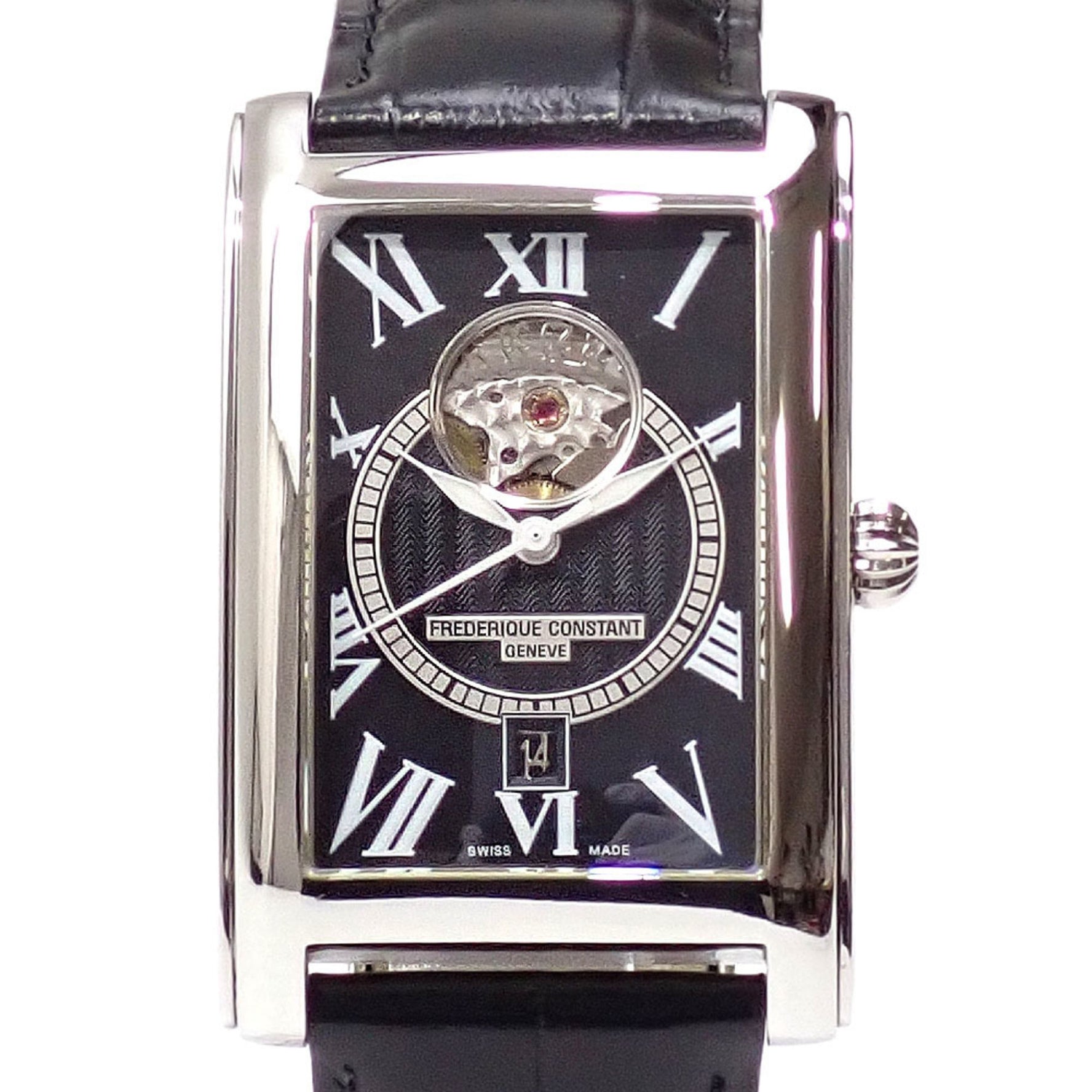 Frederique Constant Classic Cale Automatic Heartbeat Watch, Stainless Steel