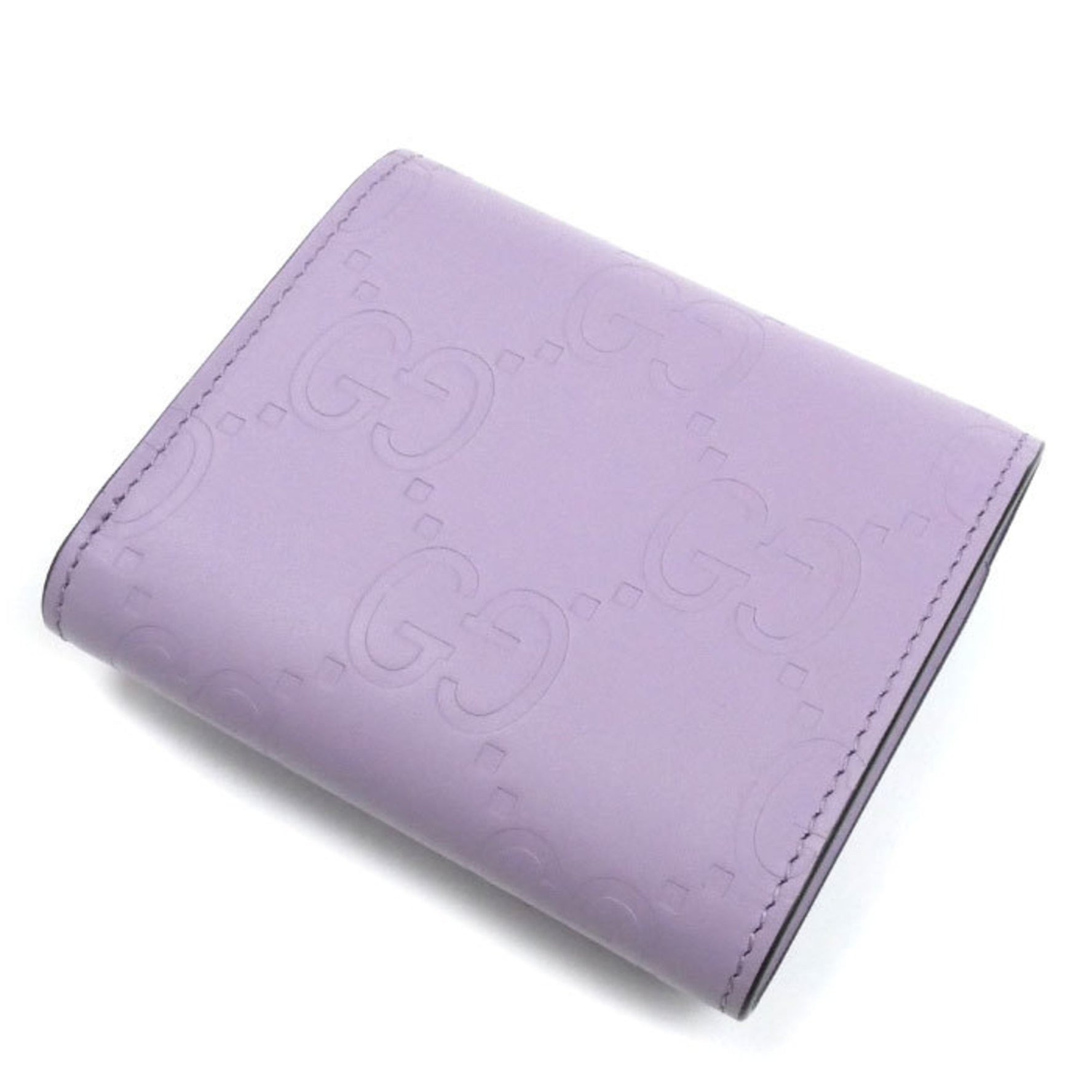 GUCCI GG Medium Wallet Tri-fold Lilac 5236