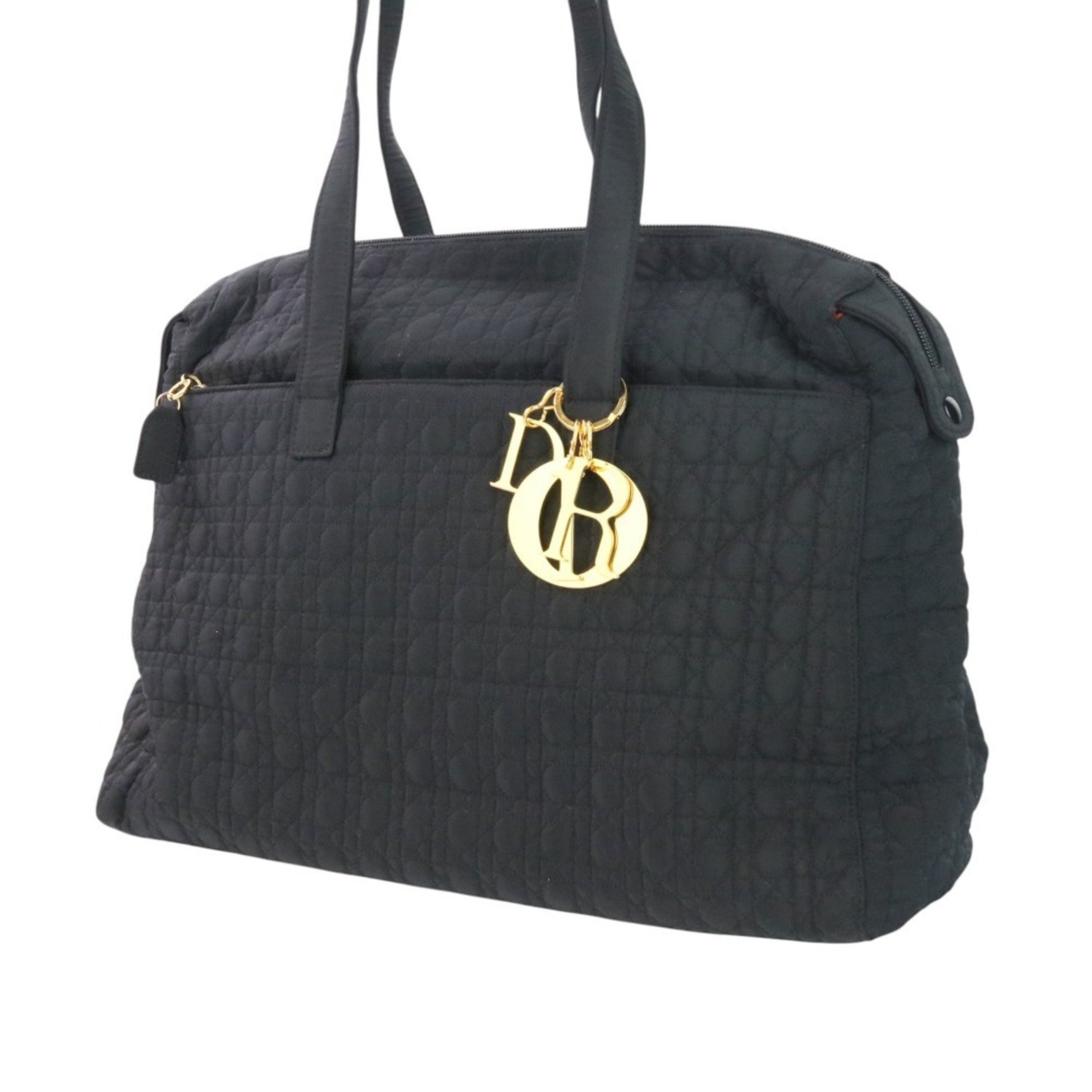 Christian Dior Lady Cannage Quilted Boston Bag Tote