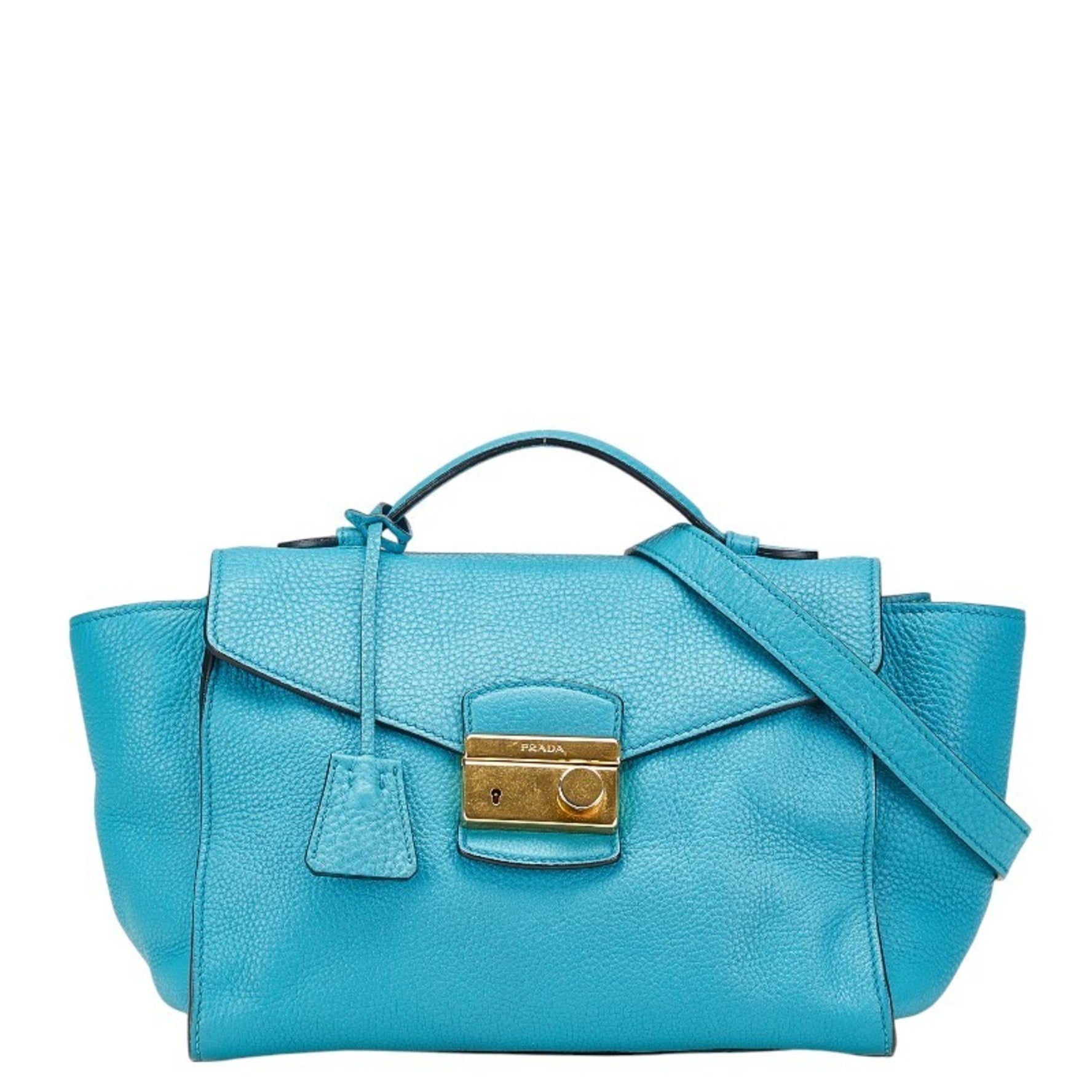 Prada handbag shoulder bag leather