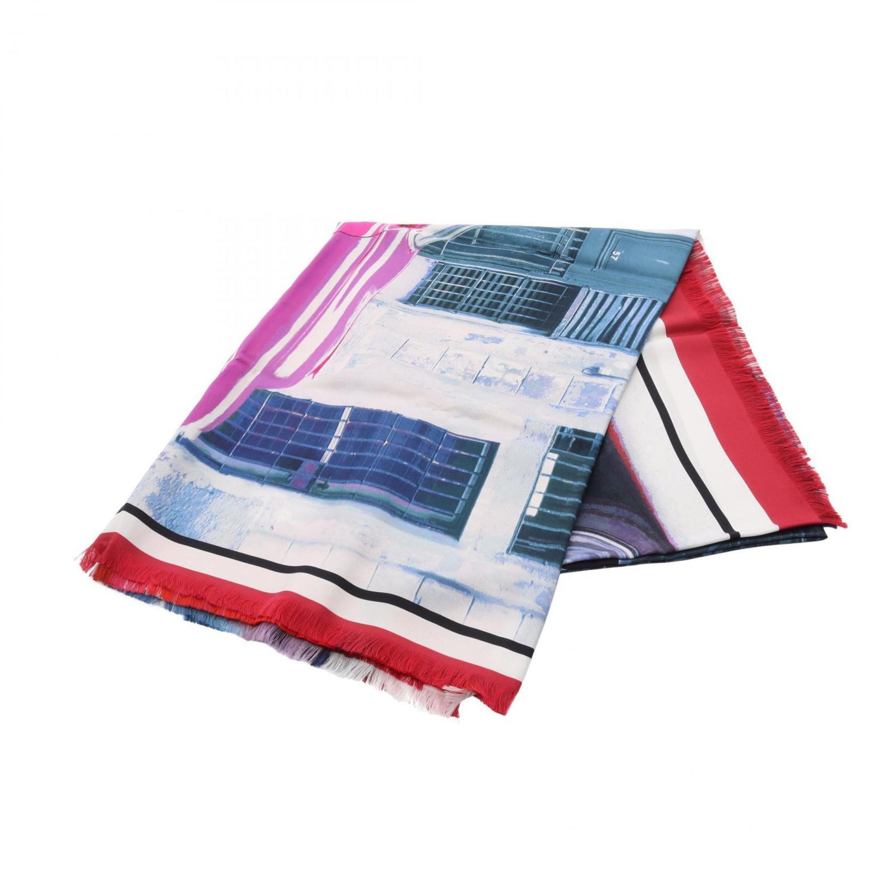 CHANEL Silk Scarf/Stole in Pink Multicolor
