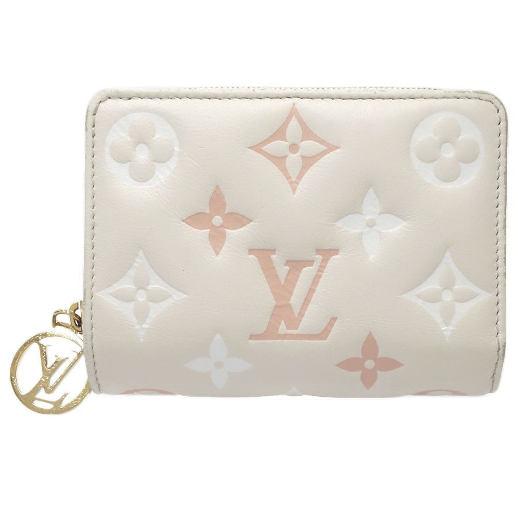 Louis Vuitton Bi-fold Wallet Portefeuille Lou Beige Pink