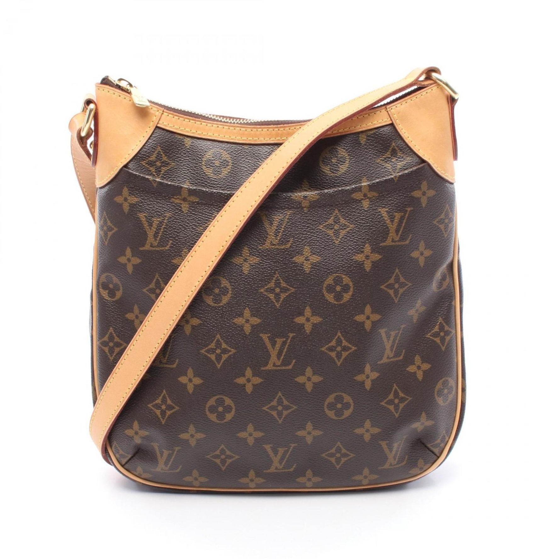 Louis Vuitton Odeon PM Shoulder Bag in Coated Canvas and Leather with Monogram Design, Brown