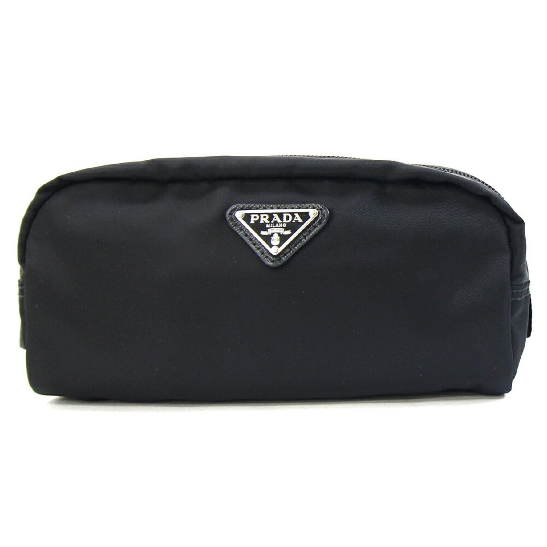 Prada pouch in nylon and leather.