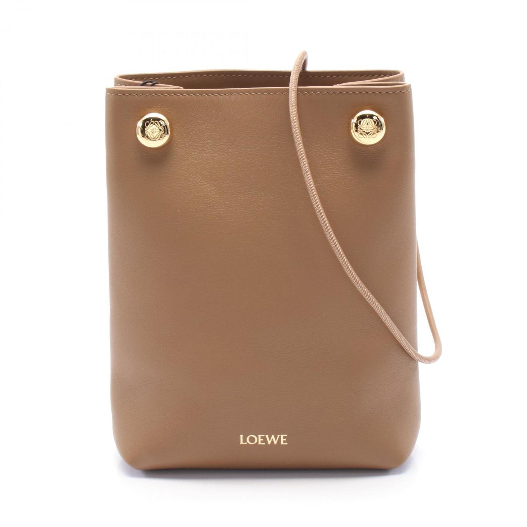 LOEWE PEBBLE Pouch Shoulder Bag Leather