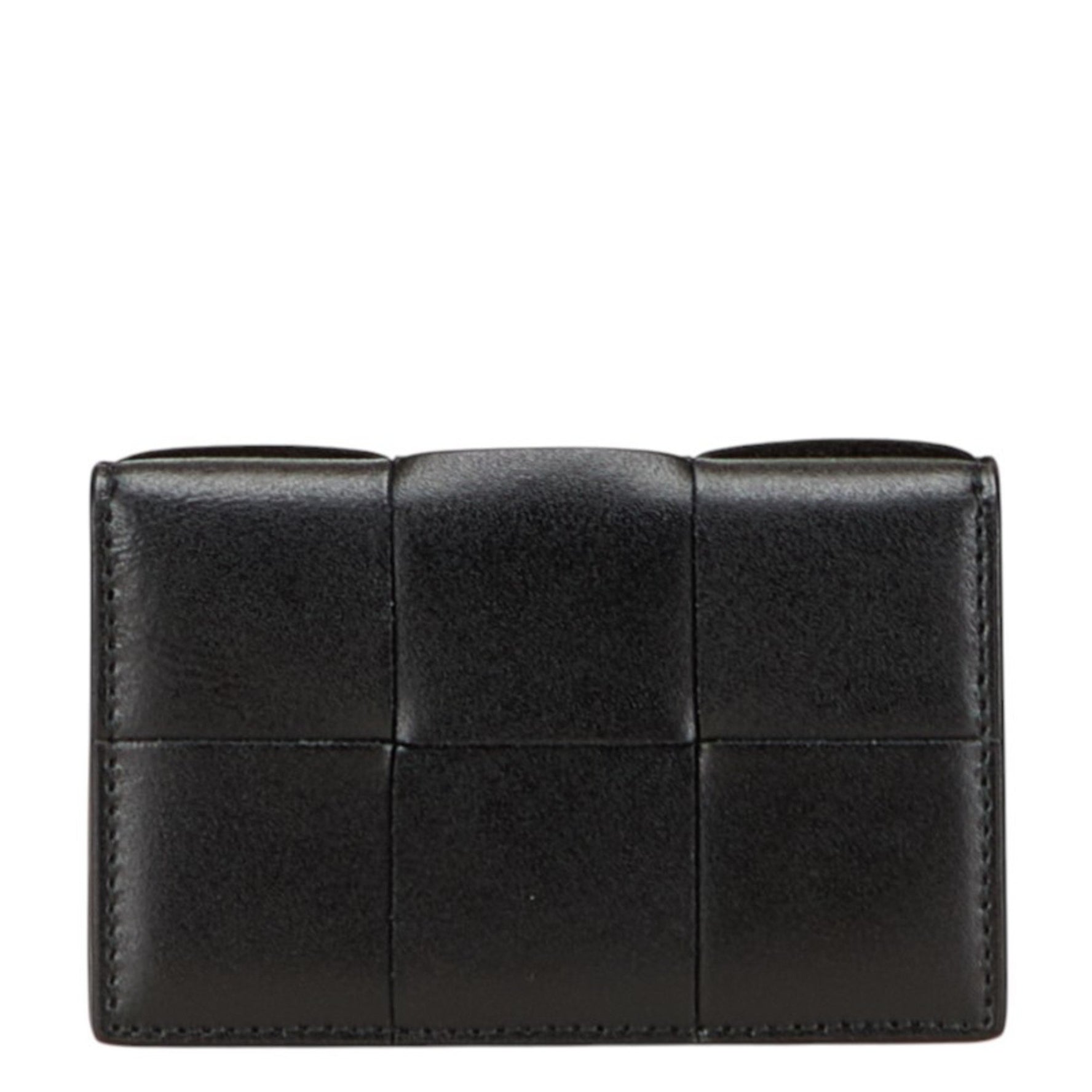 Bottega Veneta Maxi Intrecciato Cassette Business Card Case/Card Case/Pass Case in Leather