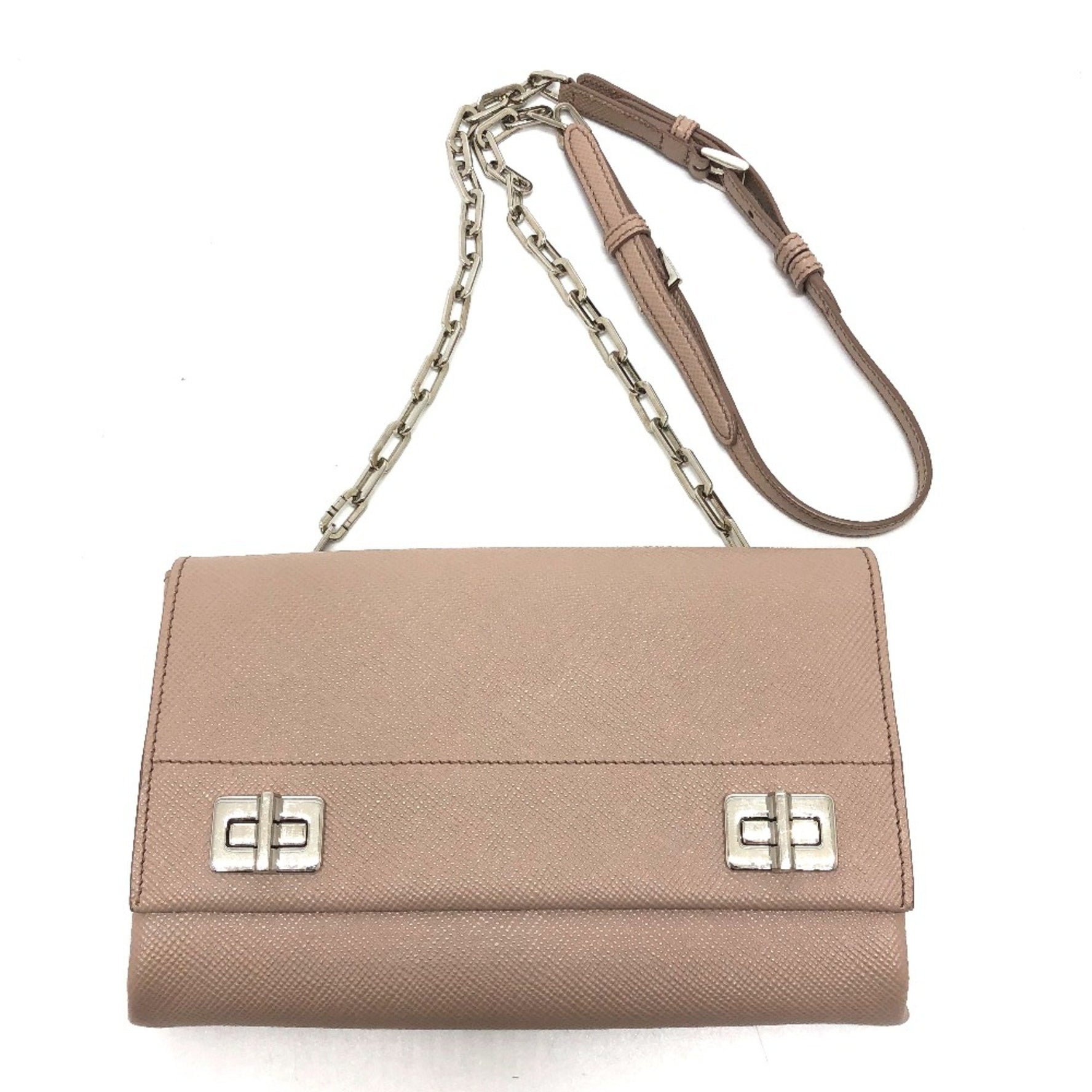 PRADA logo/shoulder Bag Shoulder Bag SilverHardware