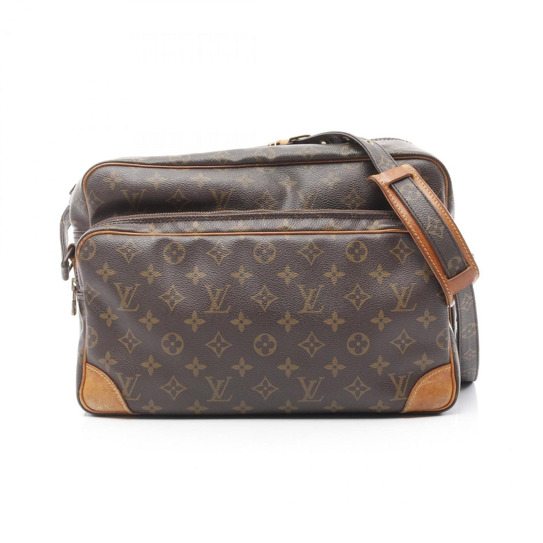 Louis Vuitton Nile GM Shoulder Bag Coated Canvas Leather Monogram