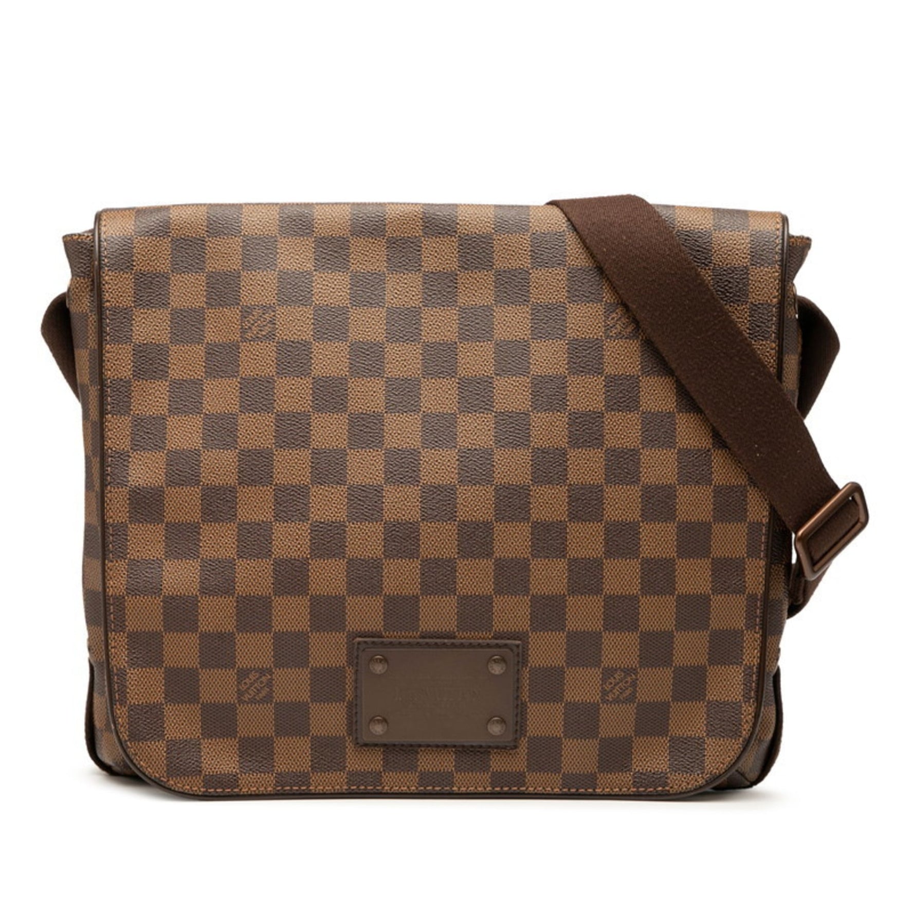 Louis Vuitton Damier Brooklyn MM Crossbody Shoulder Bag Leather LOUIS VUITTON