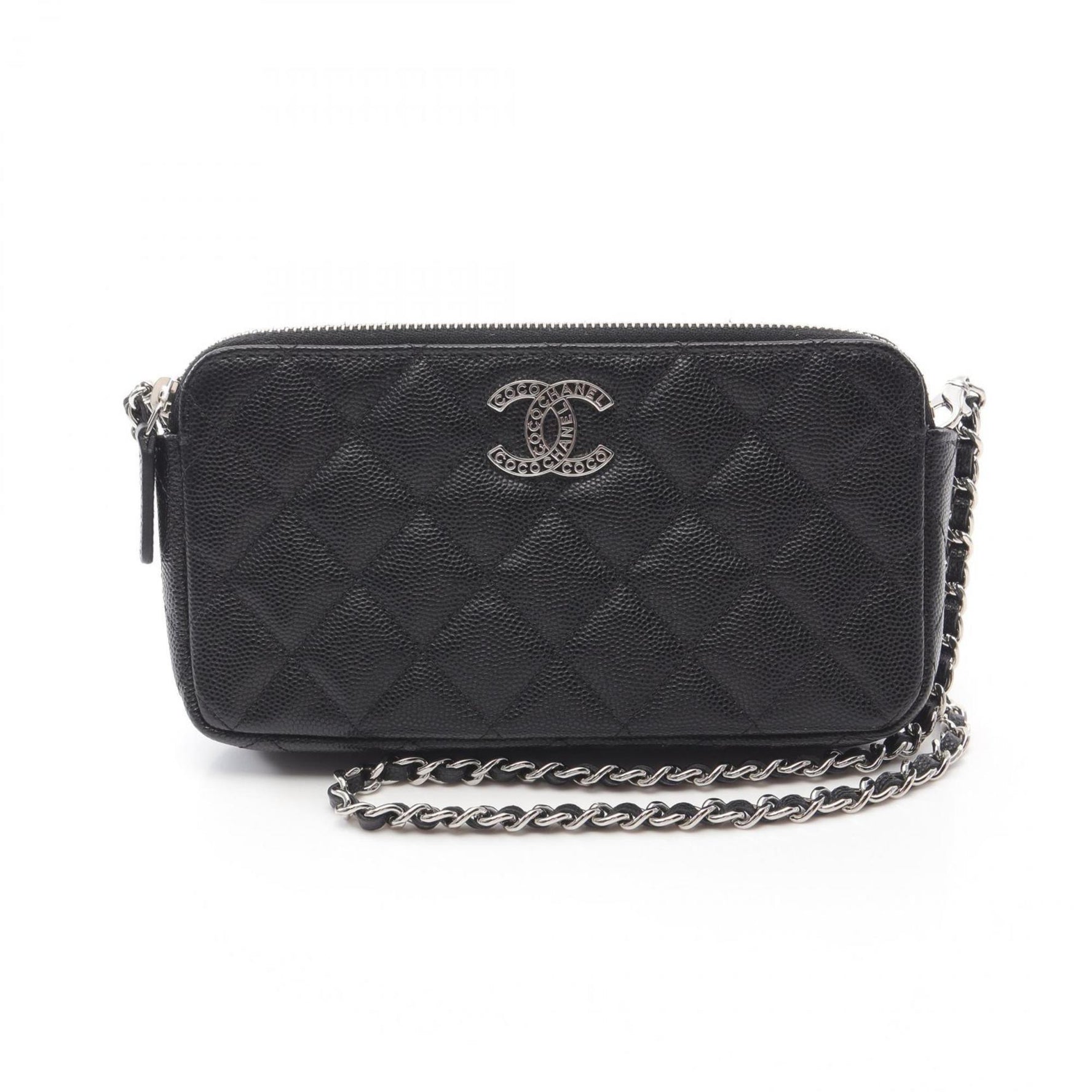CHANEL Matelasse Shoulder Bag Leather
