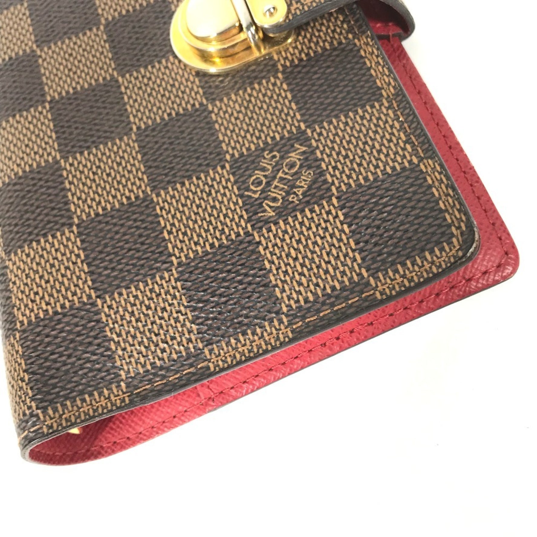Louis Vuitton Damier Agenda Koala PM Diary Cover Canvas Men's Ebene Brown