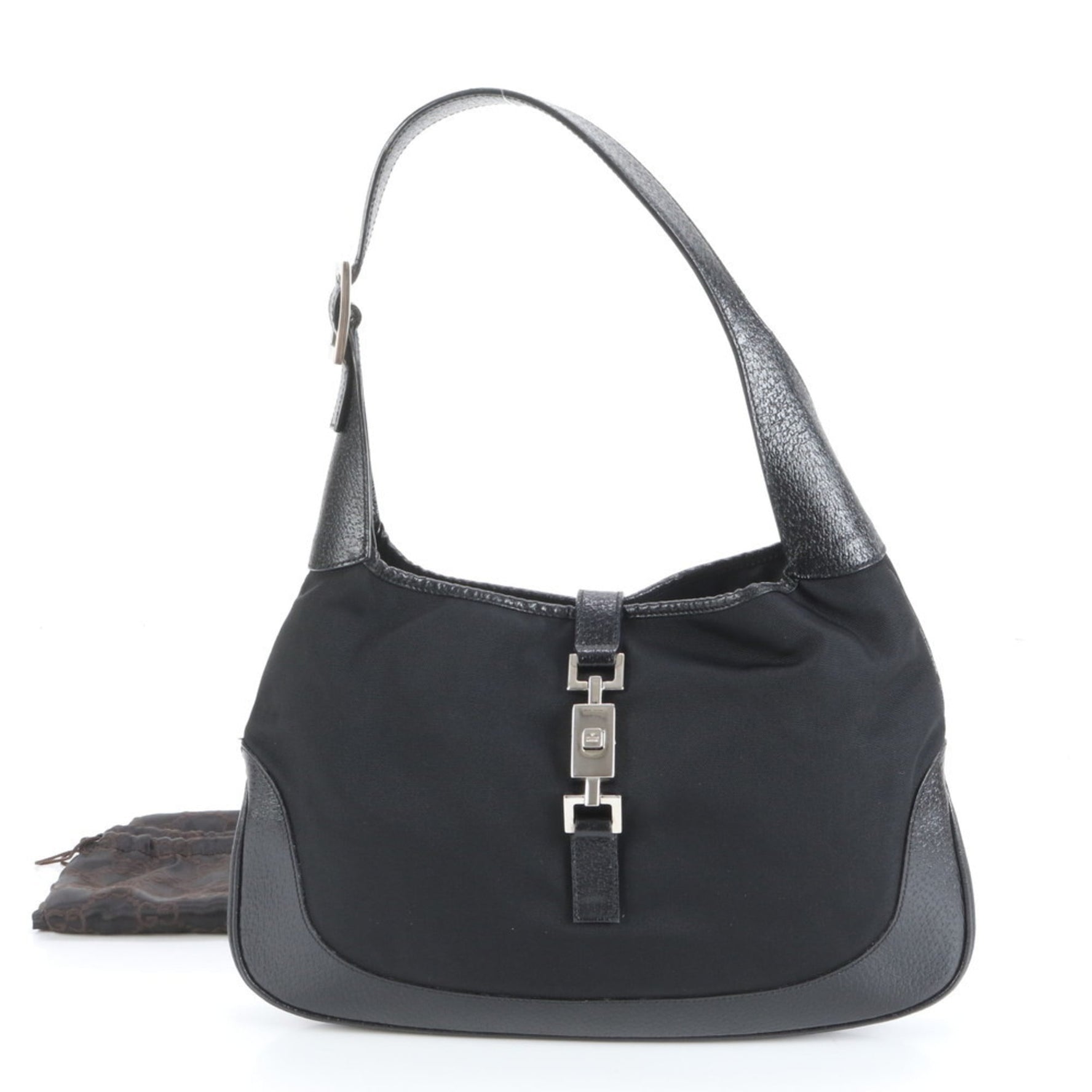 Gucci Jackie Leather Shoulder Bag, One-Shoulder 001 3306, Silver Hardware, ECE