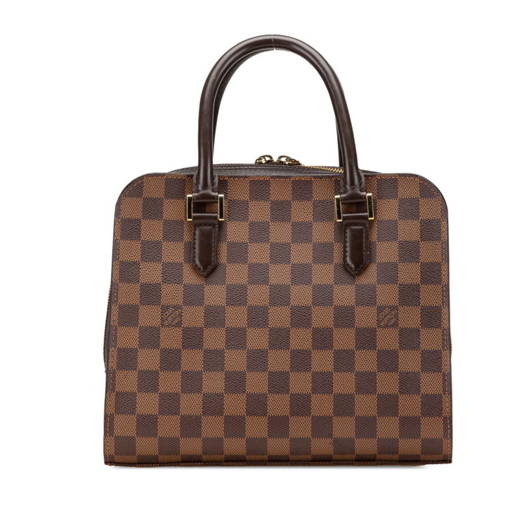 Louis Vuitton Damier Triana Handbag PVC Leather