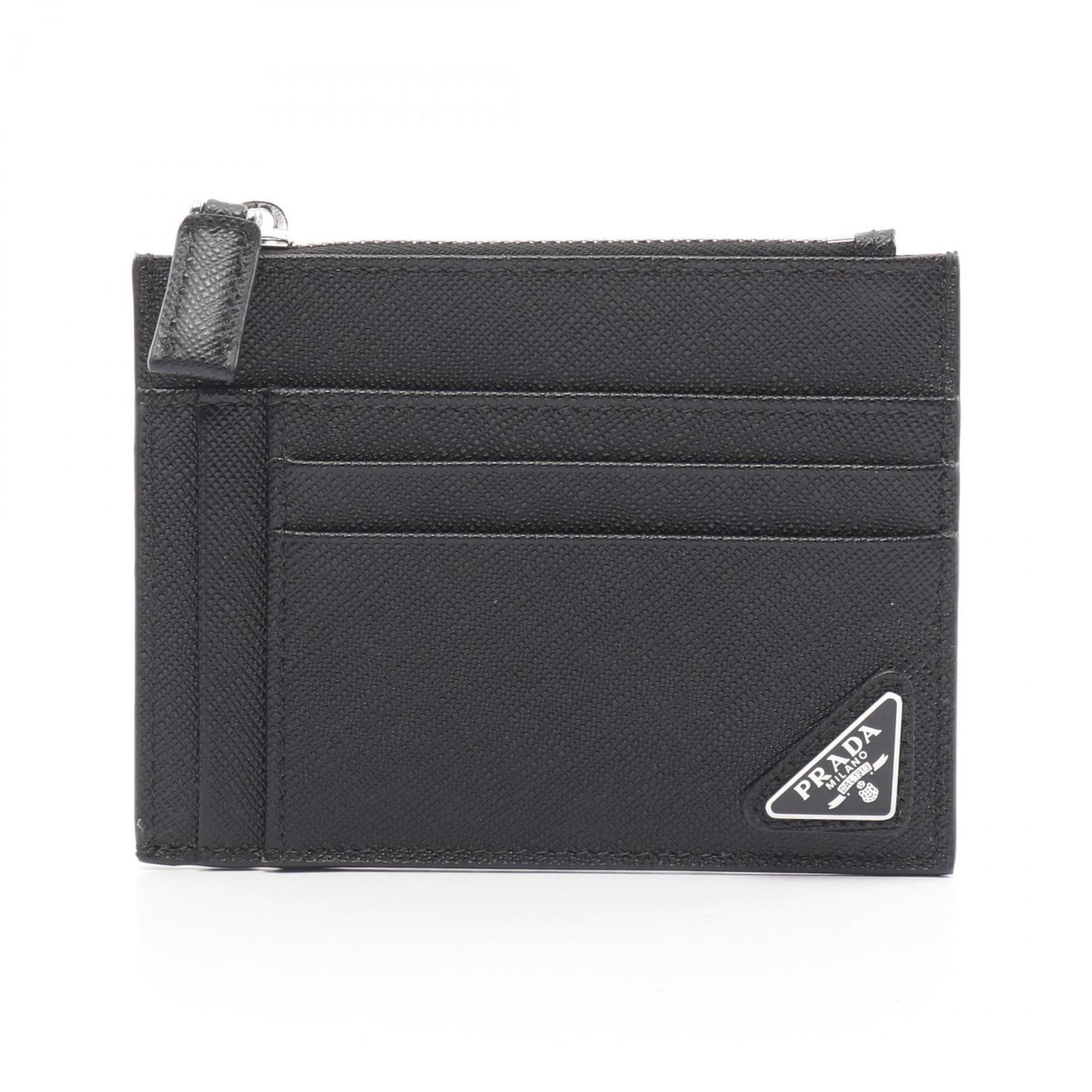 PRADA SAFFIANO TRIANG Wallet/Coin Case Wallet Saffiano Leather