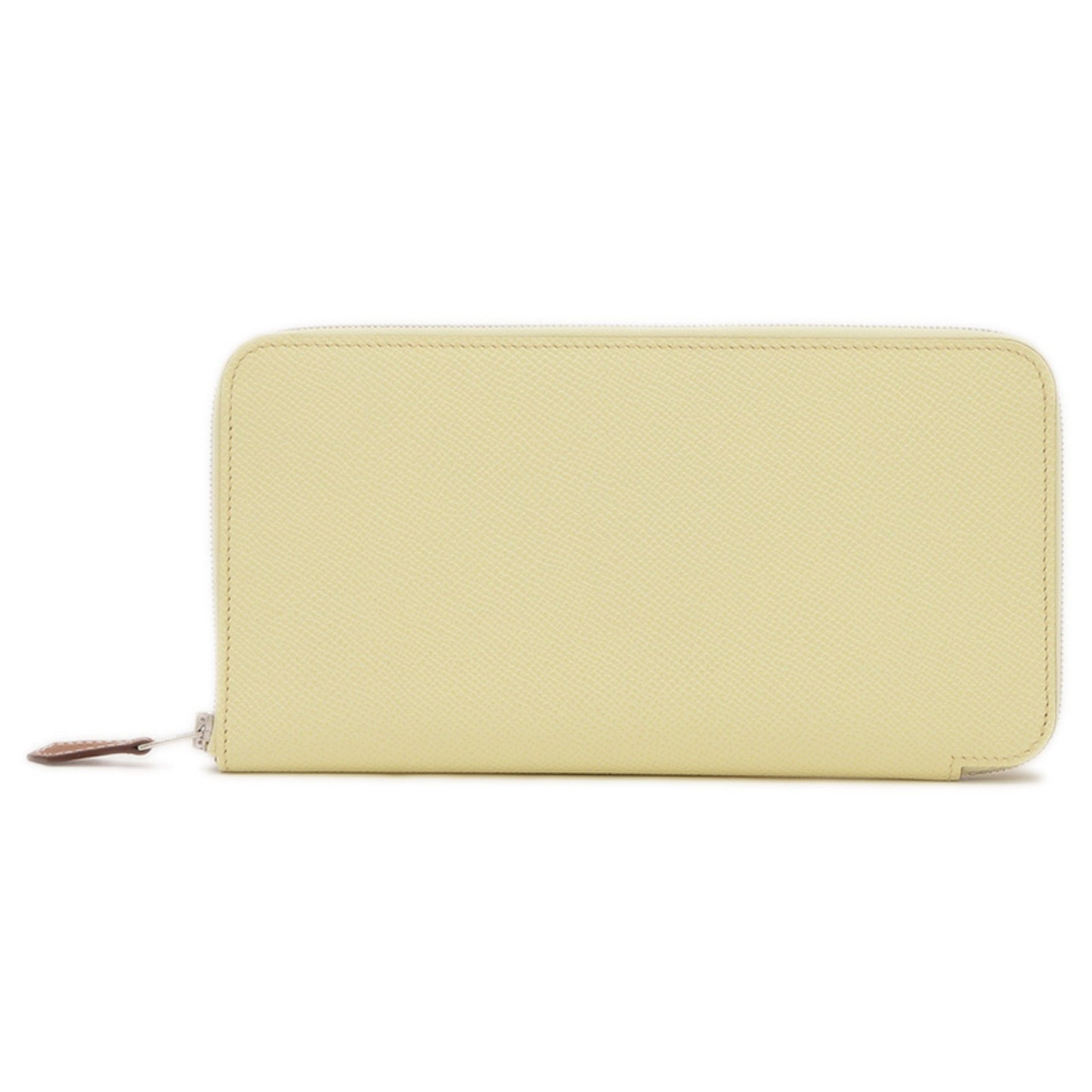 Hermes Azap Long Silk In Wallet Epson Jaune Poussin W Engraved