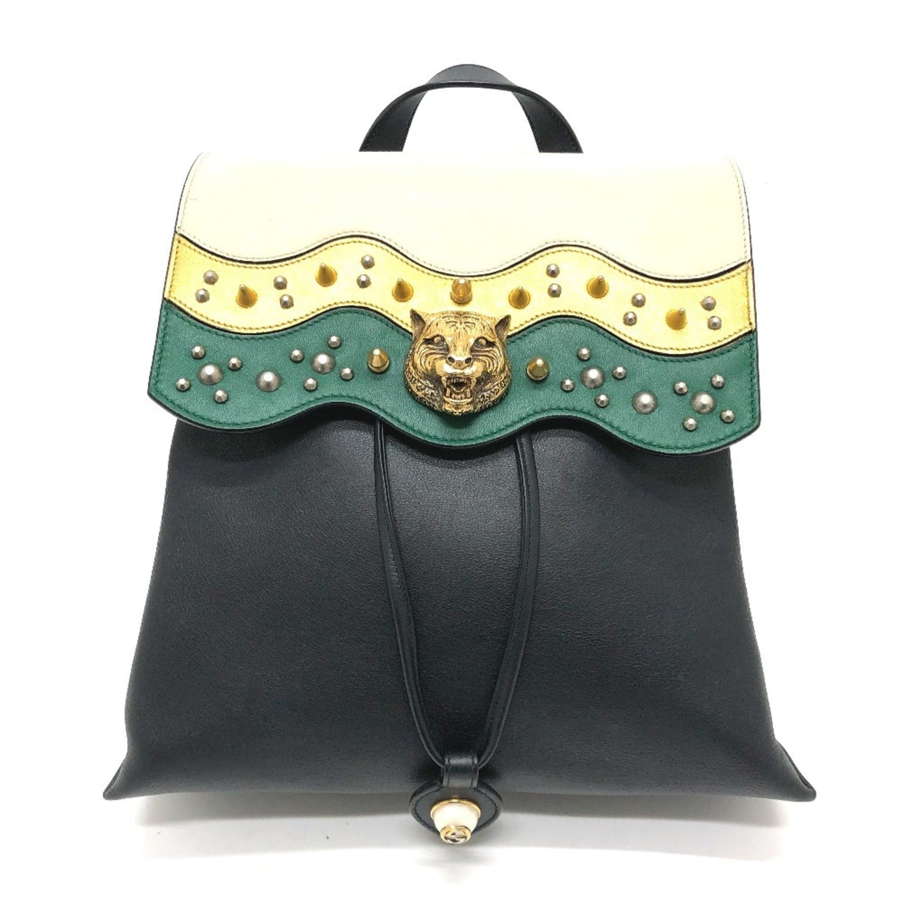 GUCCI Studded Animalier Backpack in Leather