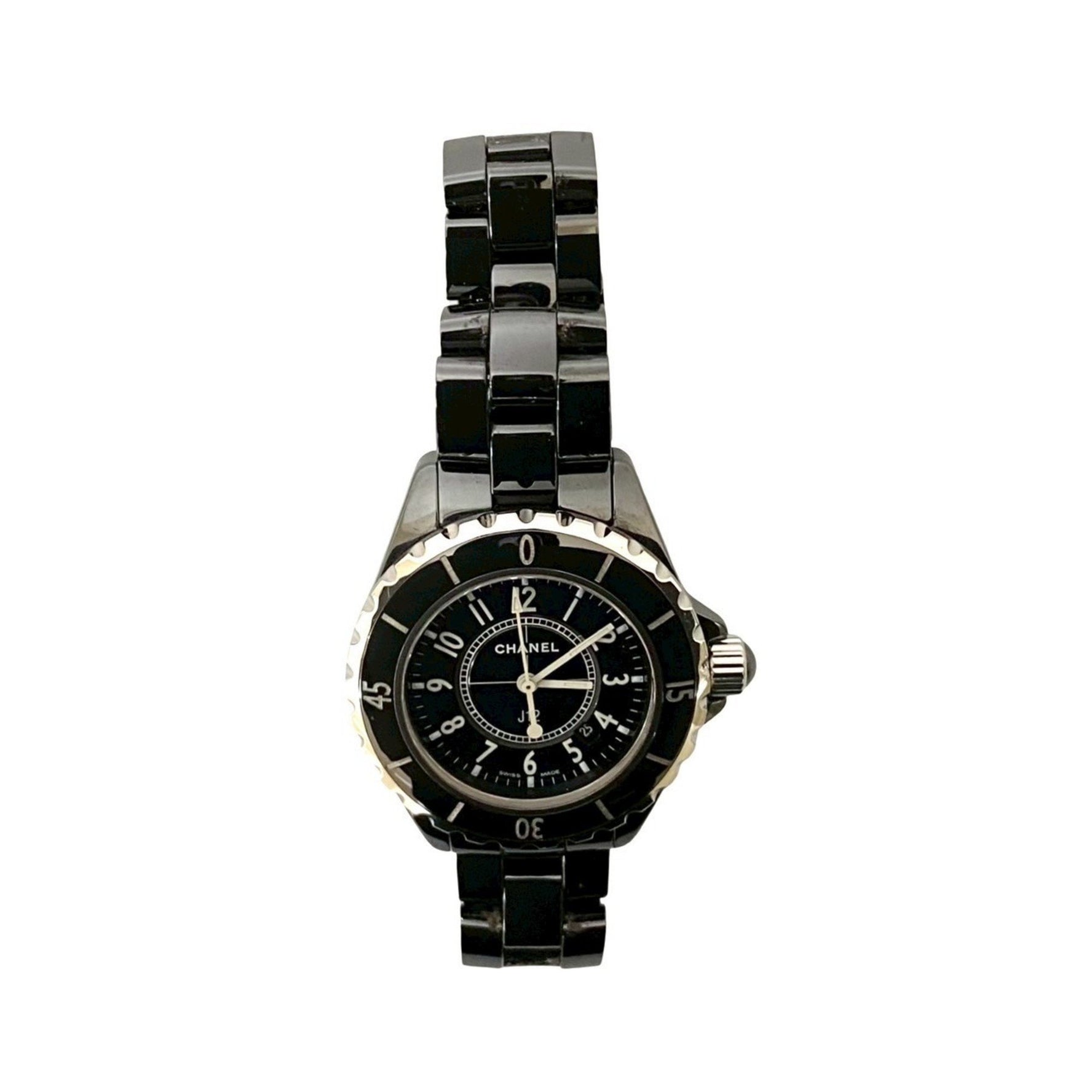 CHANEL Quartz Automatic Stainless Steel and Ceramic Watch Black