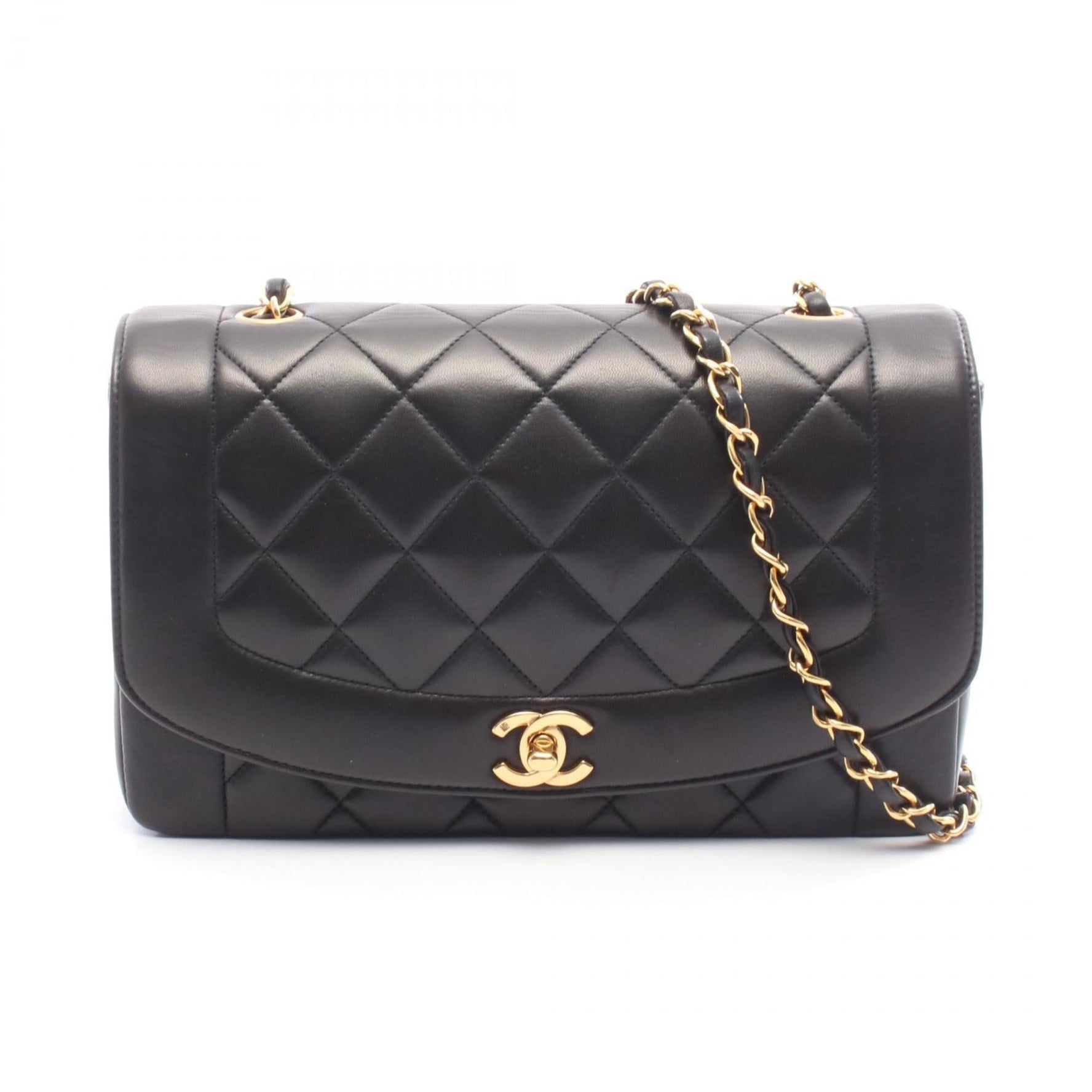 CHANEL Matelasse Diana Flap Shoulder Bag in Lambskin Leather